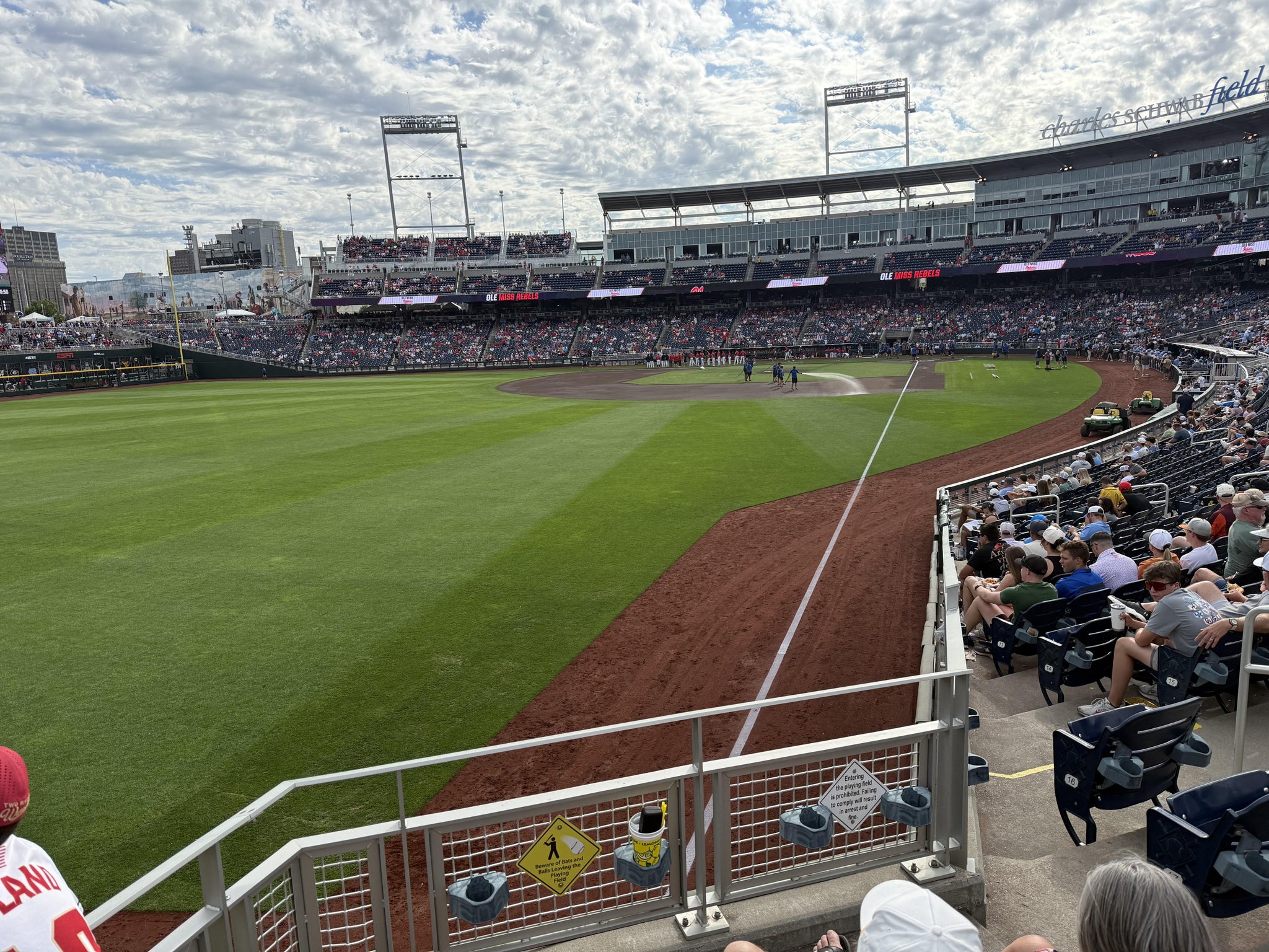 Real Fan View taken from Section 124 at Charles Schwab Field Omaha by Patty W