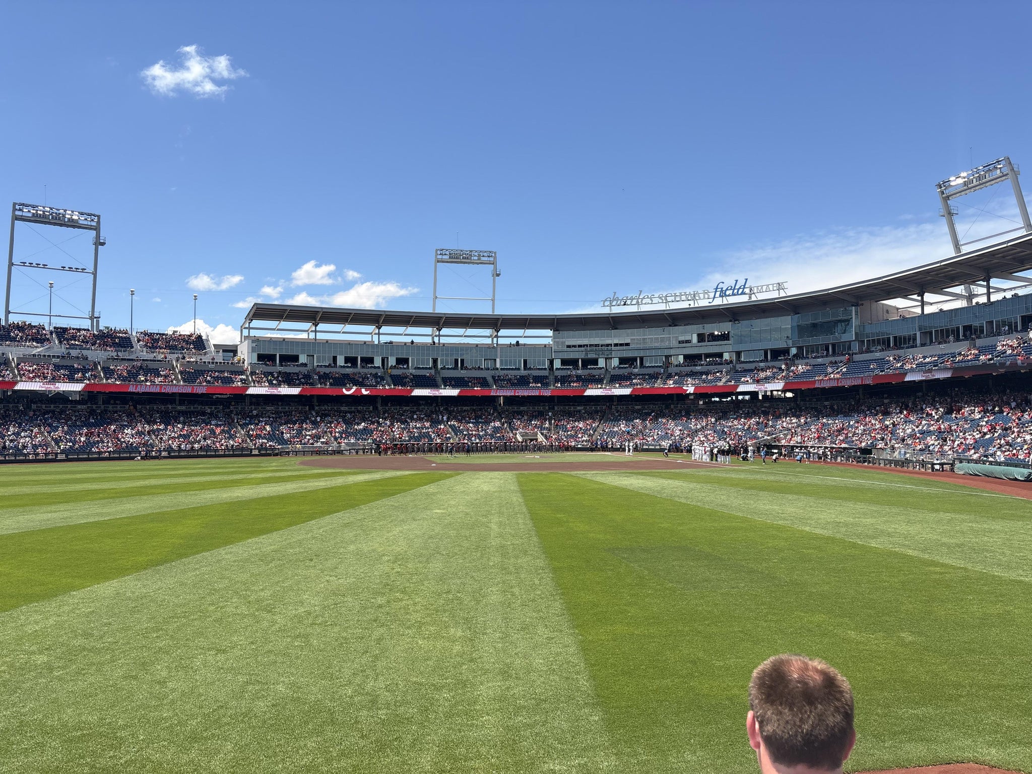 Vue réelle des fans prise de la Section 127 au site Charles Schwab Field Omaha par Rusty H