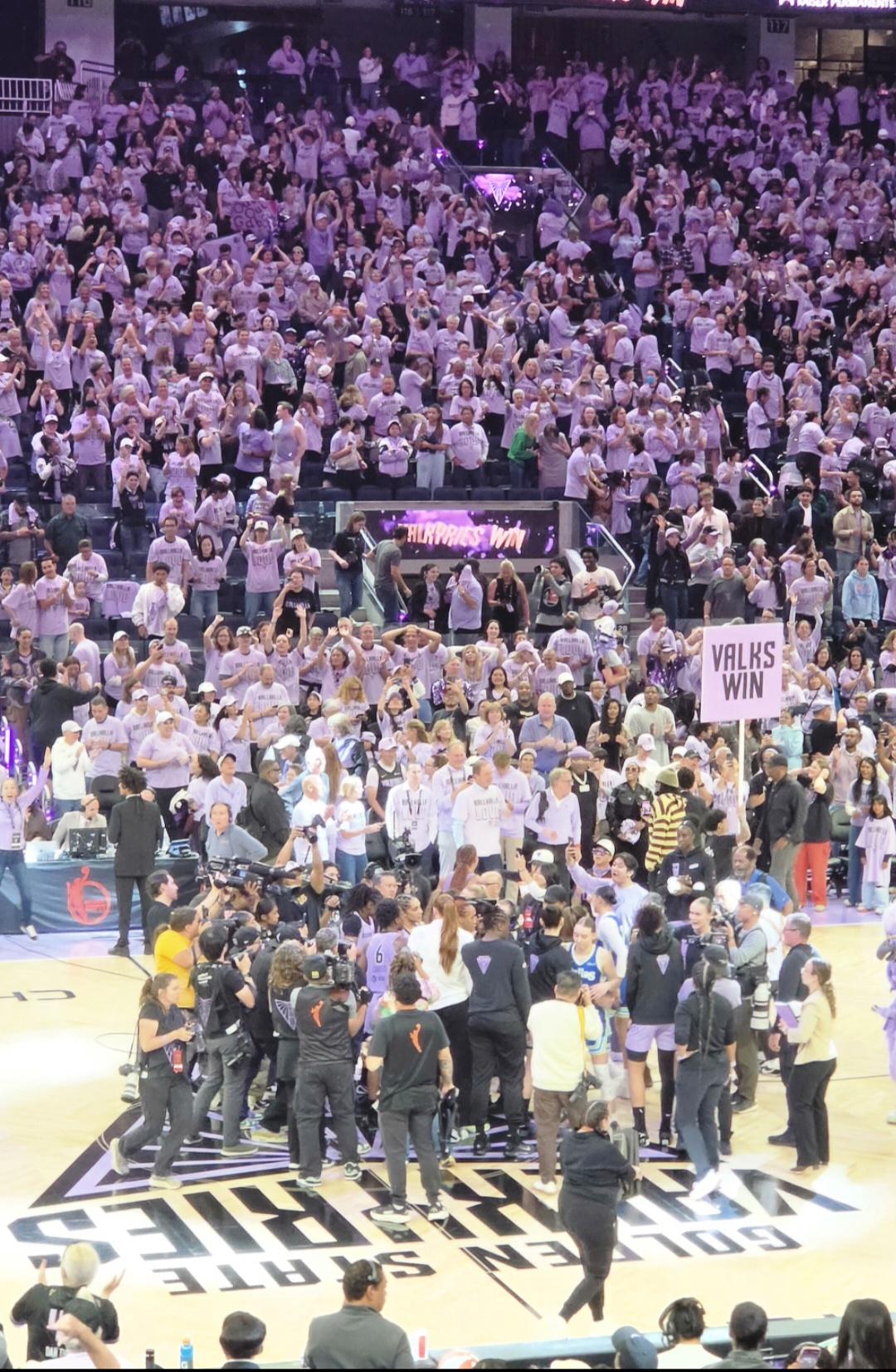 Real Fan View taken from Section 104 at Chase Center by Pamela M