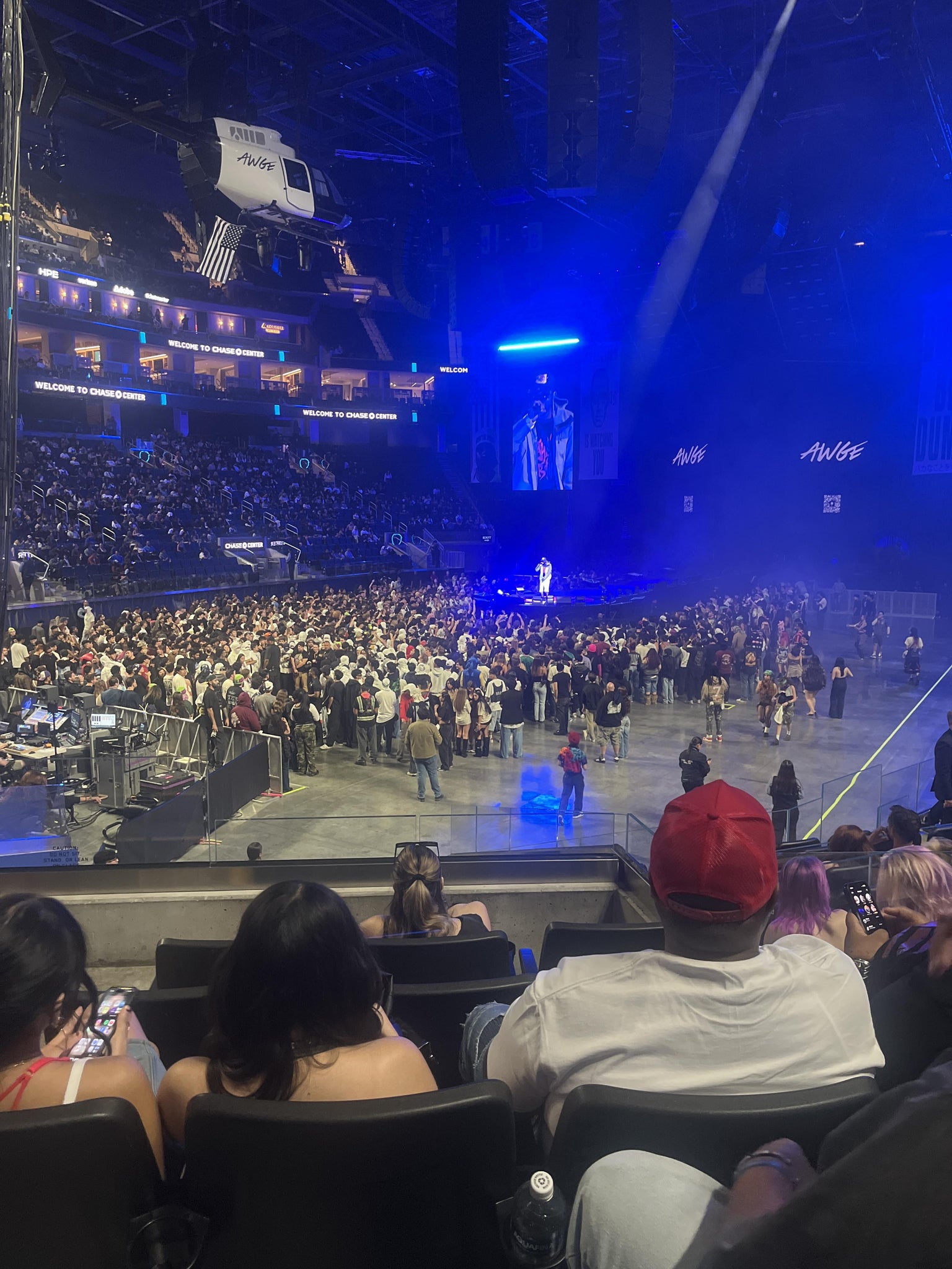 Real Fan View taken from Section 107 at Chase Center by Violet N