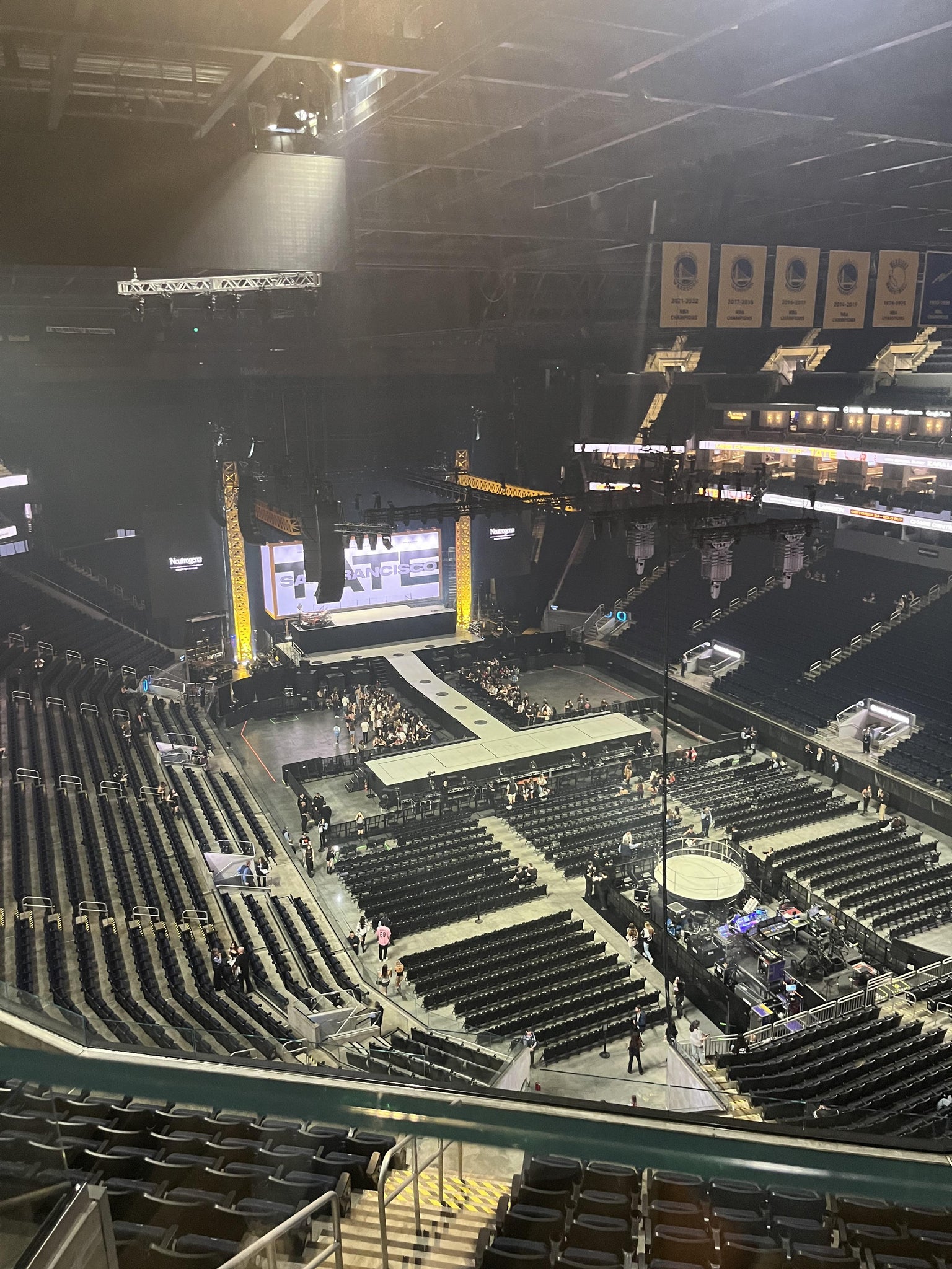 Real Fan View taken from Section 215 at Chase Center by Alex jr J