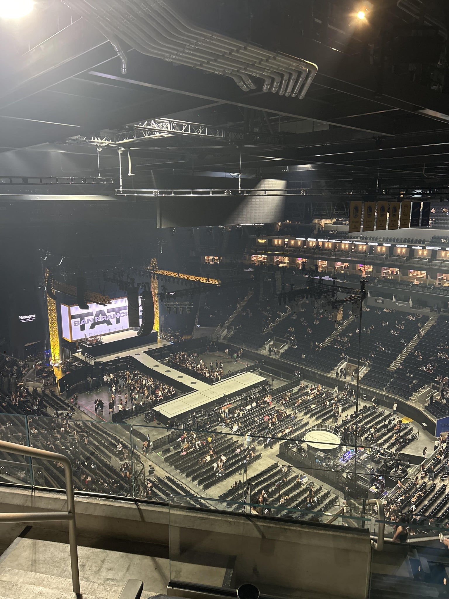 Real Fan View taken from Section 216 at Chase Center by Bethany P