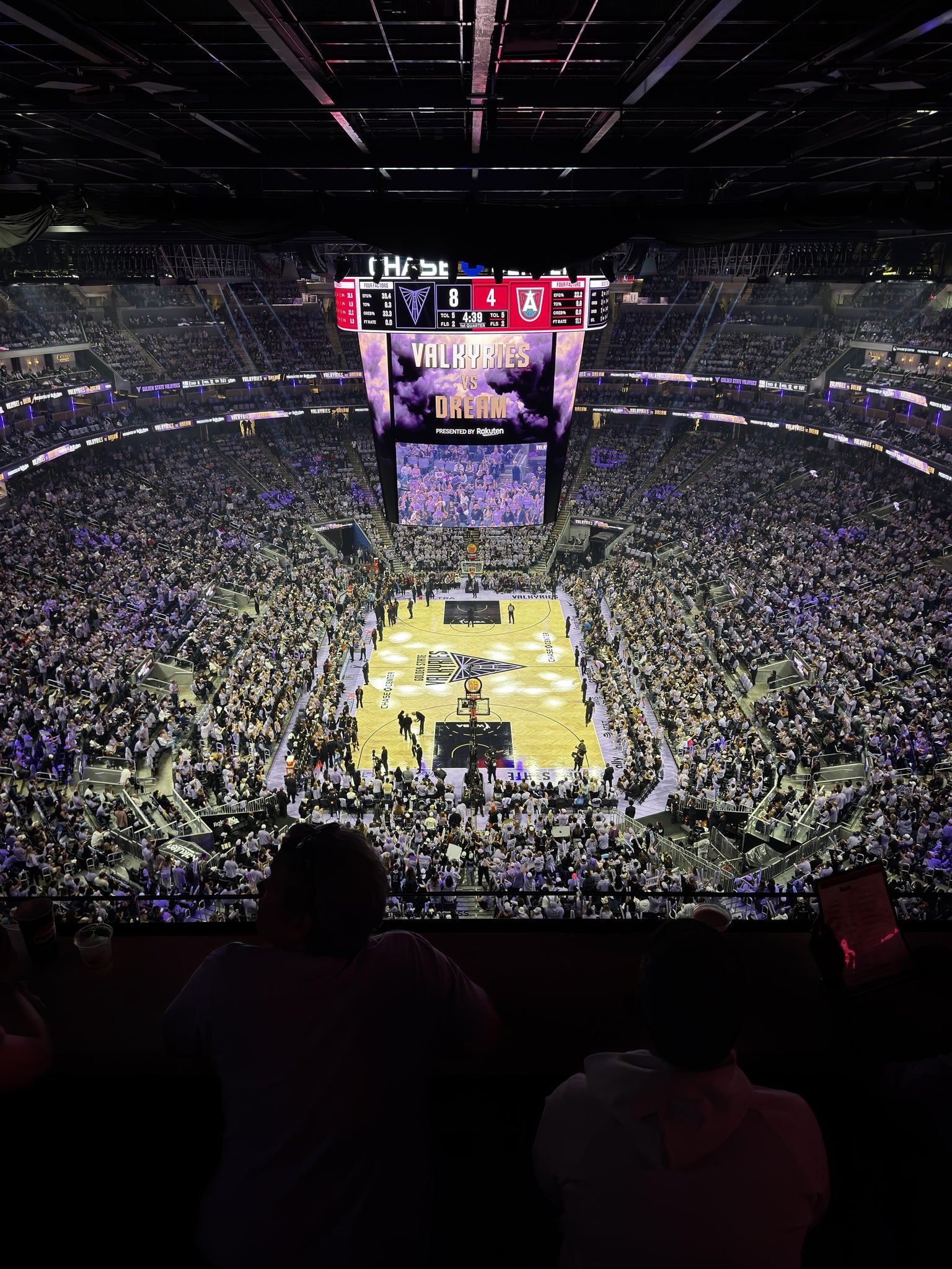 Real Fan View taken from Modelo Cantina 2 at Chase Center by Dylan W