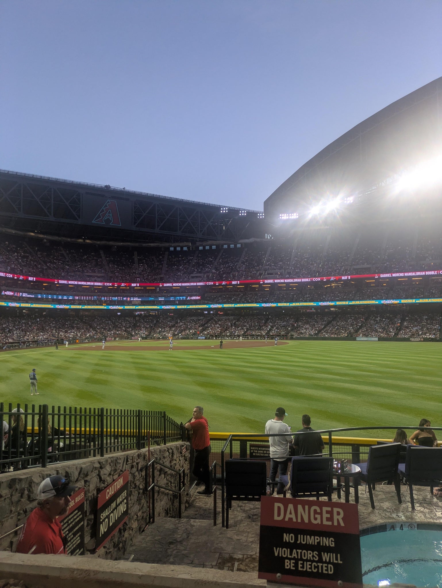 Real Fan View taken from Section 101 at Chase Field by Ian T