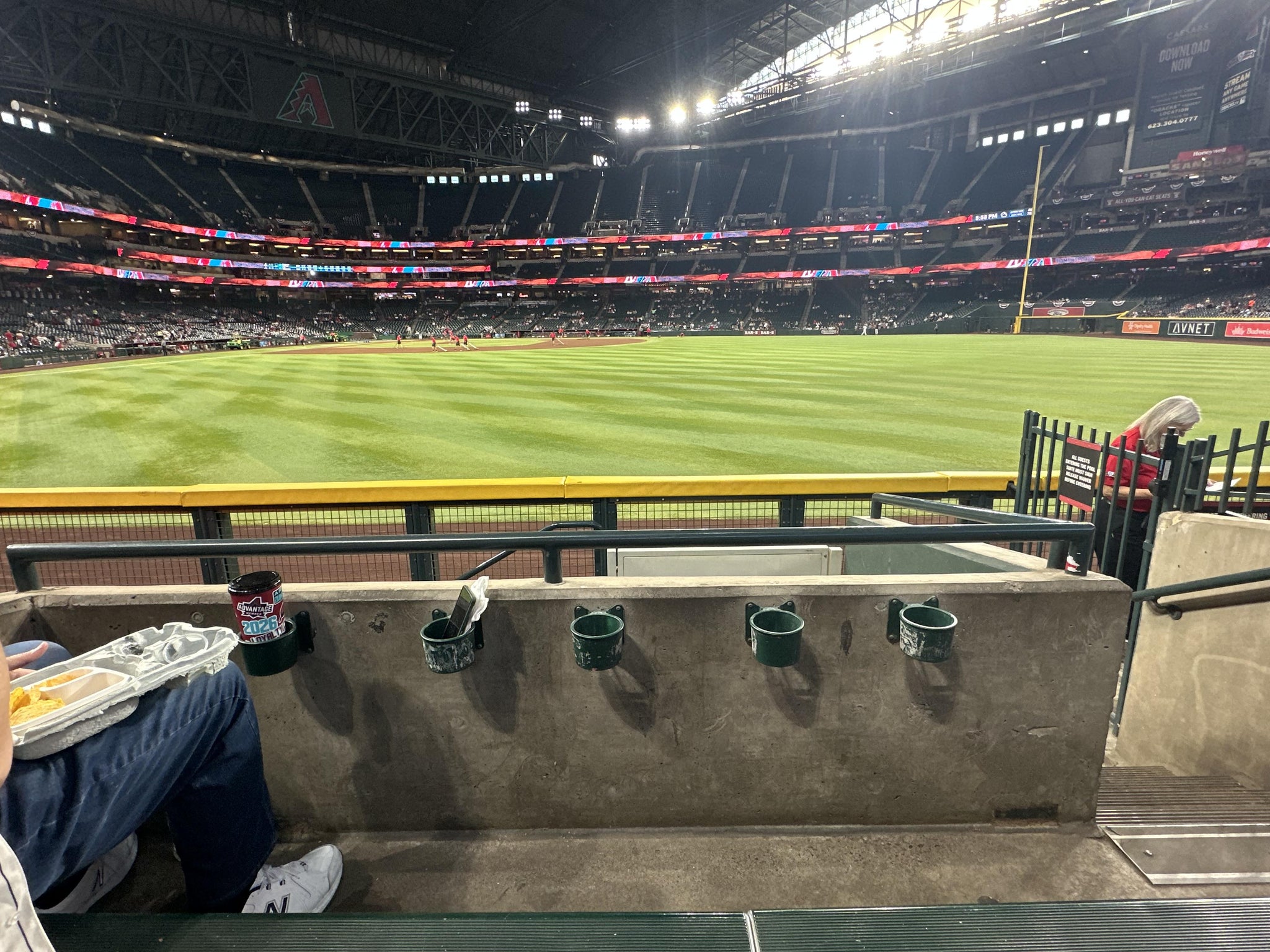 Real Fan View taken from Section 102 at Chase Field by Greg S
