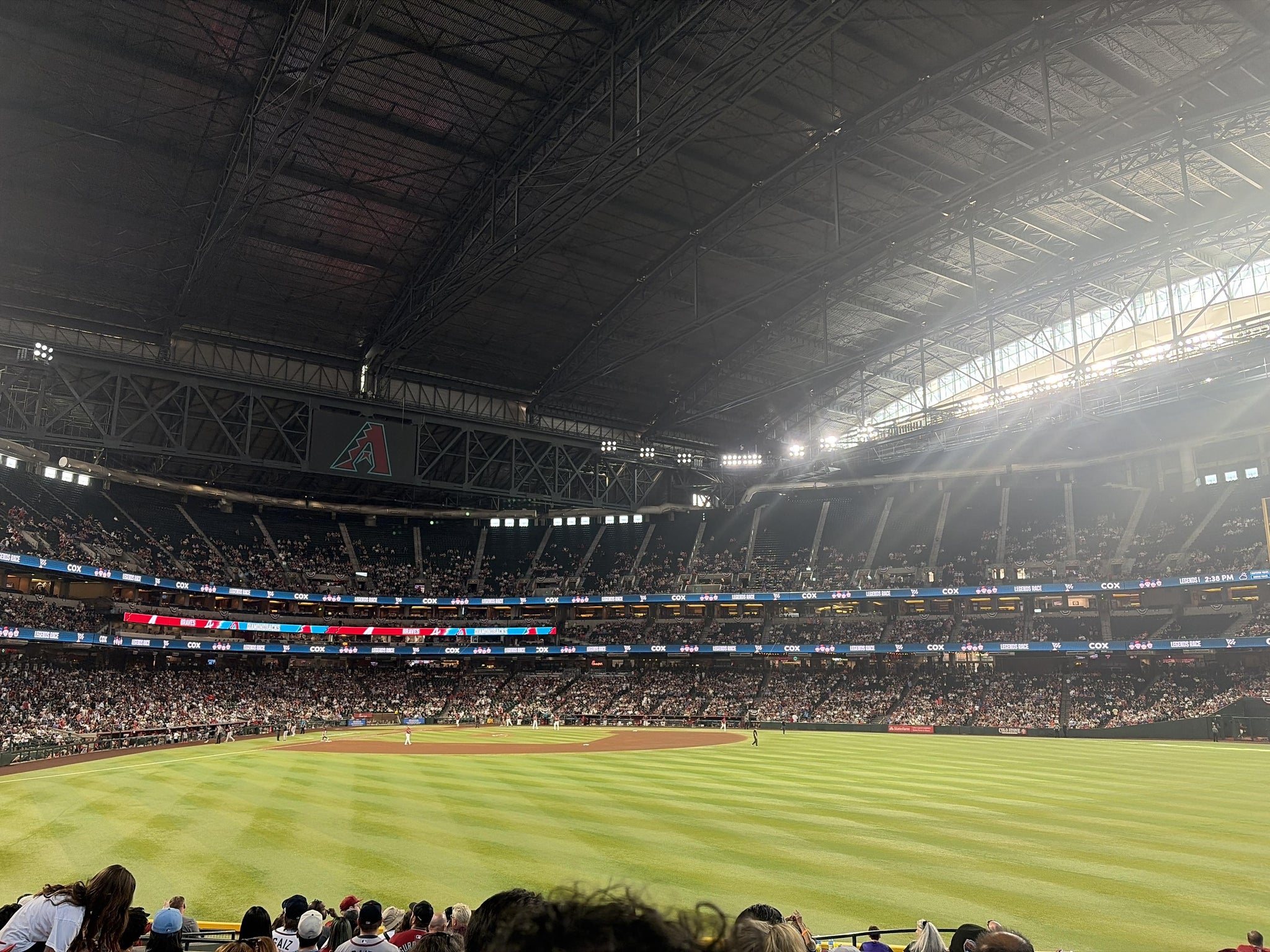 Real Fan View taken from Section 102 at Chase Field by Sierra R