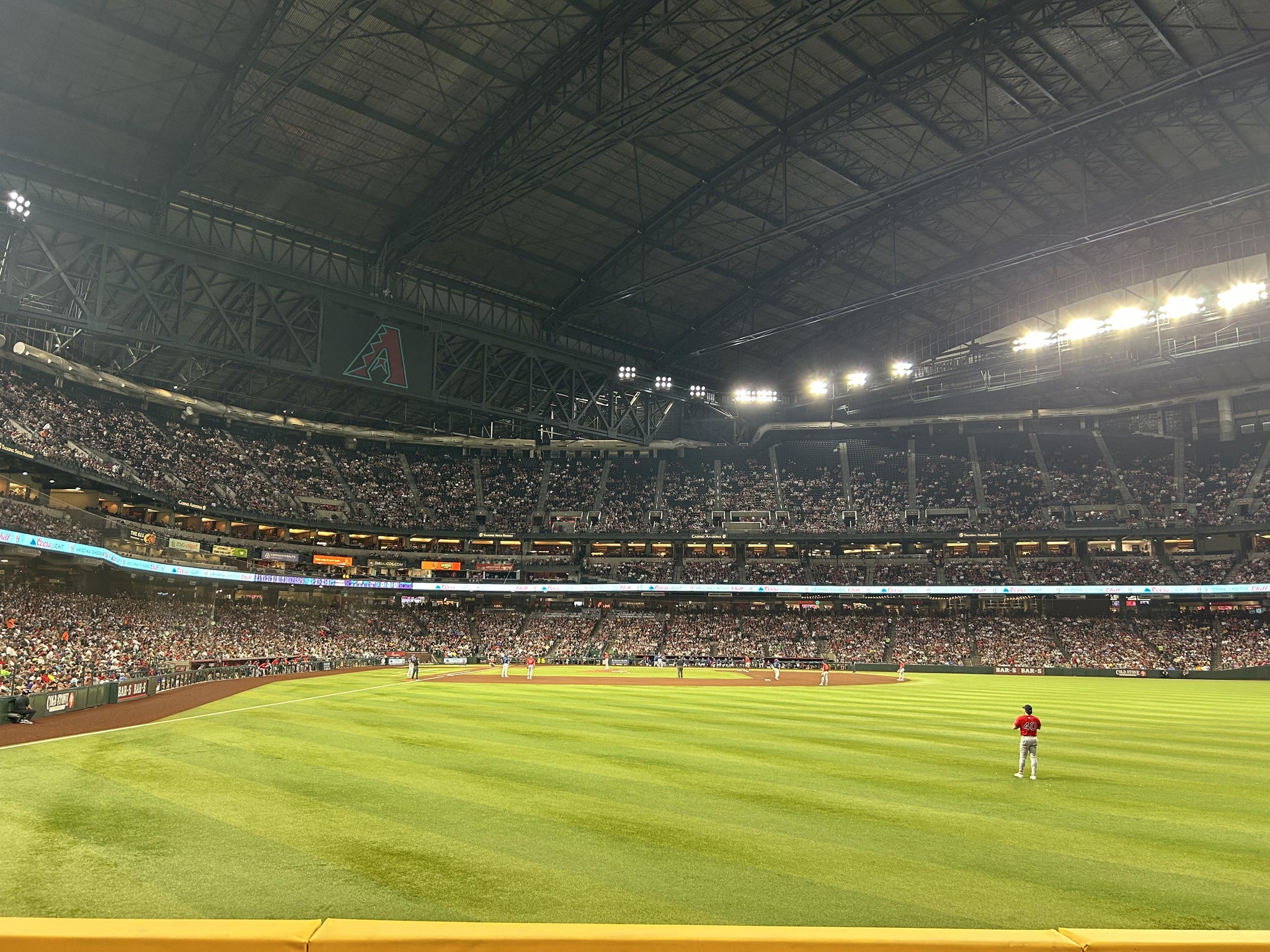 Real Fan View taken from Section 104 at Chase Field by Jonathan C