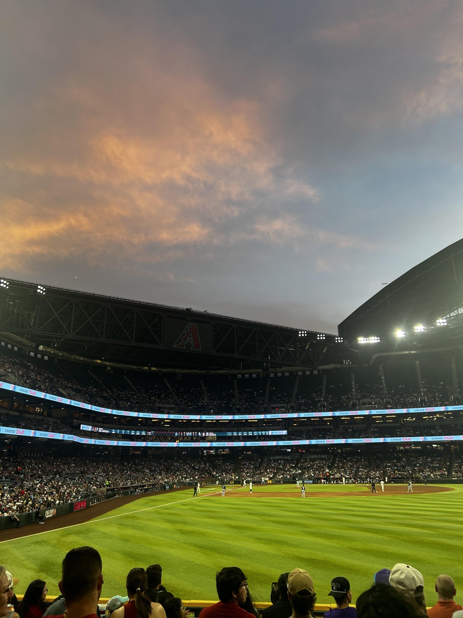 Real Fan View taken from Section 104 at Chase Field by Mary B