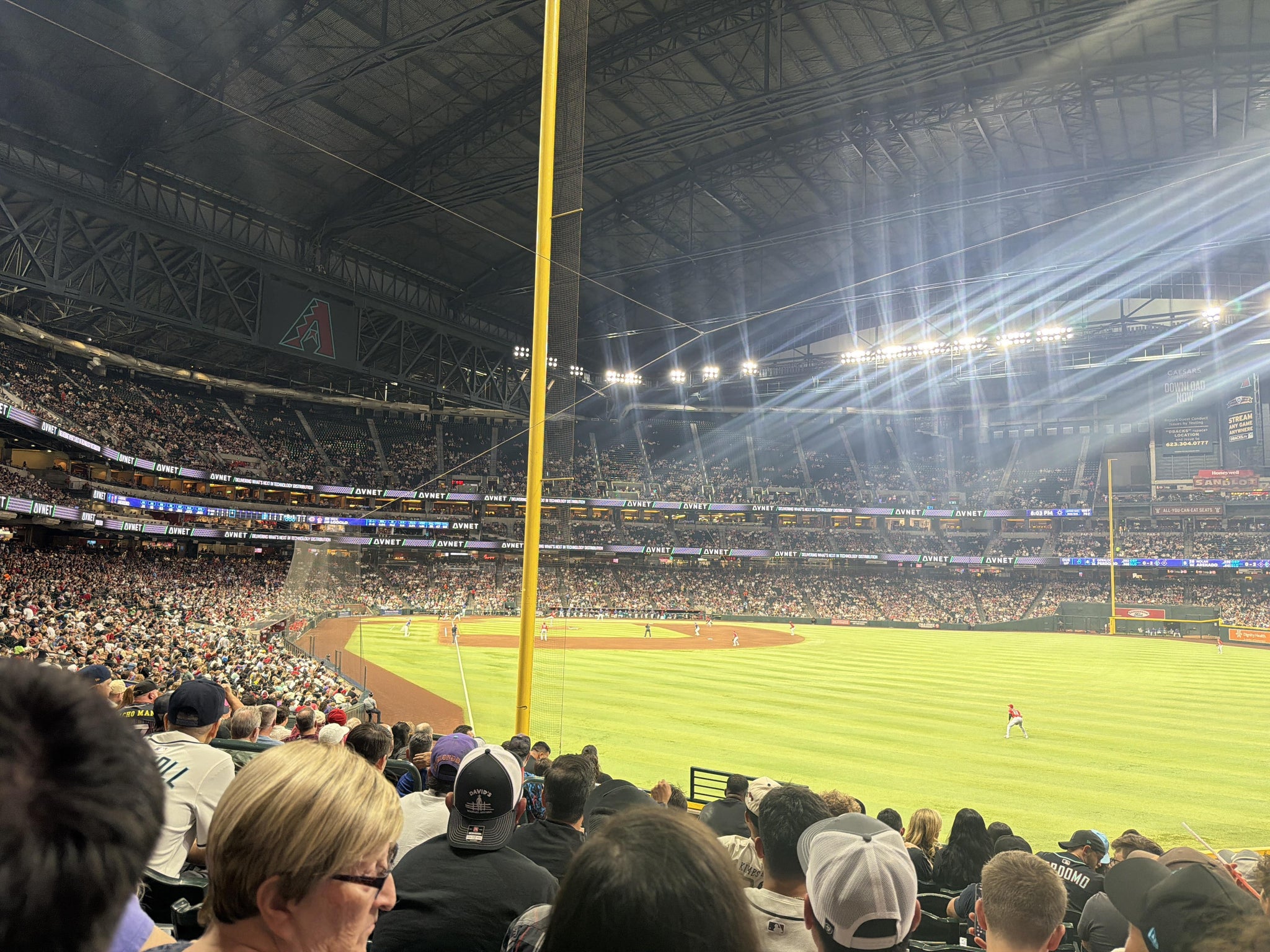 Real Fan View taken from Section 106 at Chase Field by Daniel M