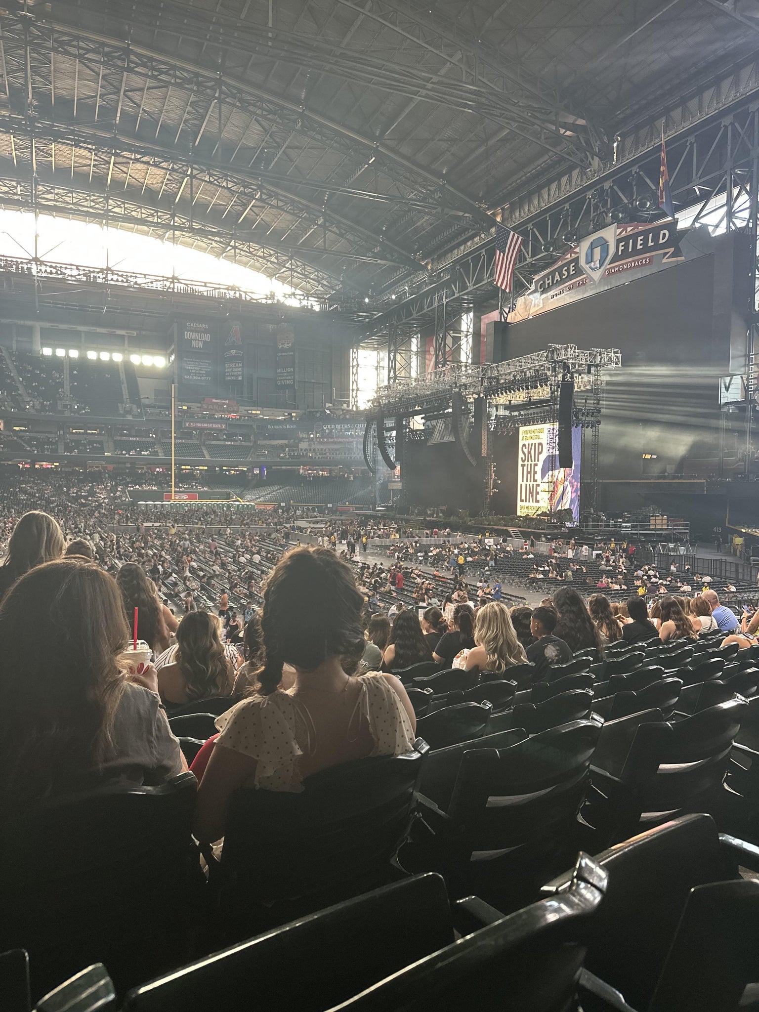 Real Fan View taken from Section 109 at Chase Field by Victoria M