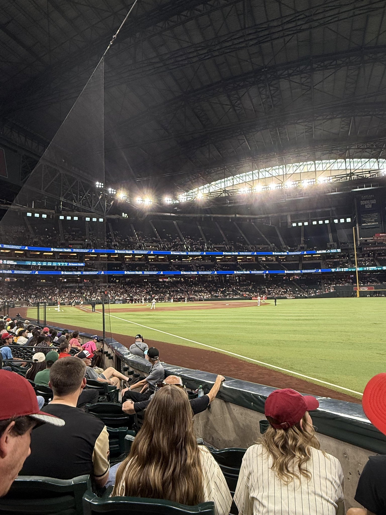Real Fan View taken from Section 109 at Chase Field by Kevin R