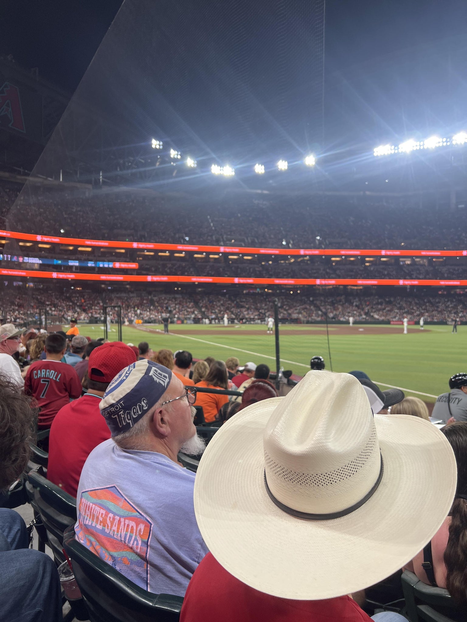 Real Fan View taken from Section 110 at Chase Field by Randolph K