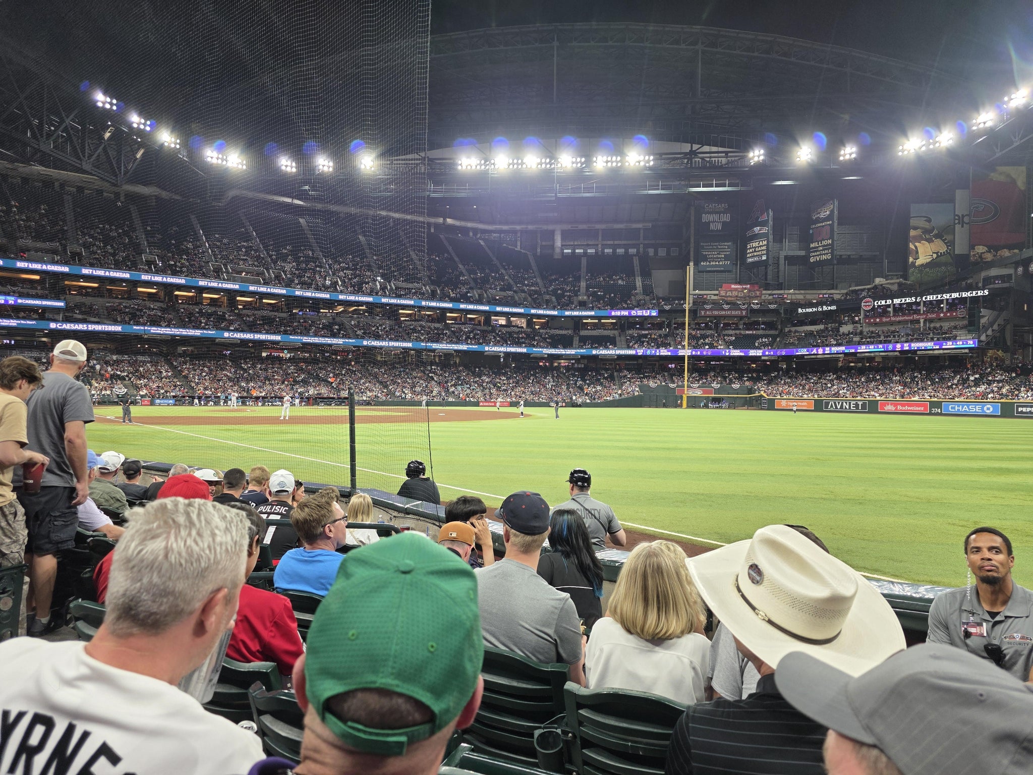 Real Fan View taken from Section 110 at Chase Field by Justin I