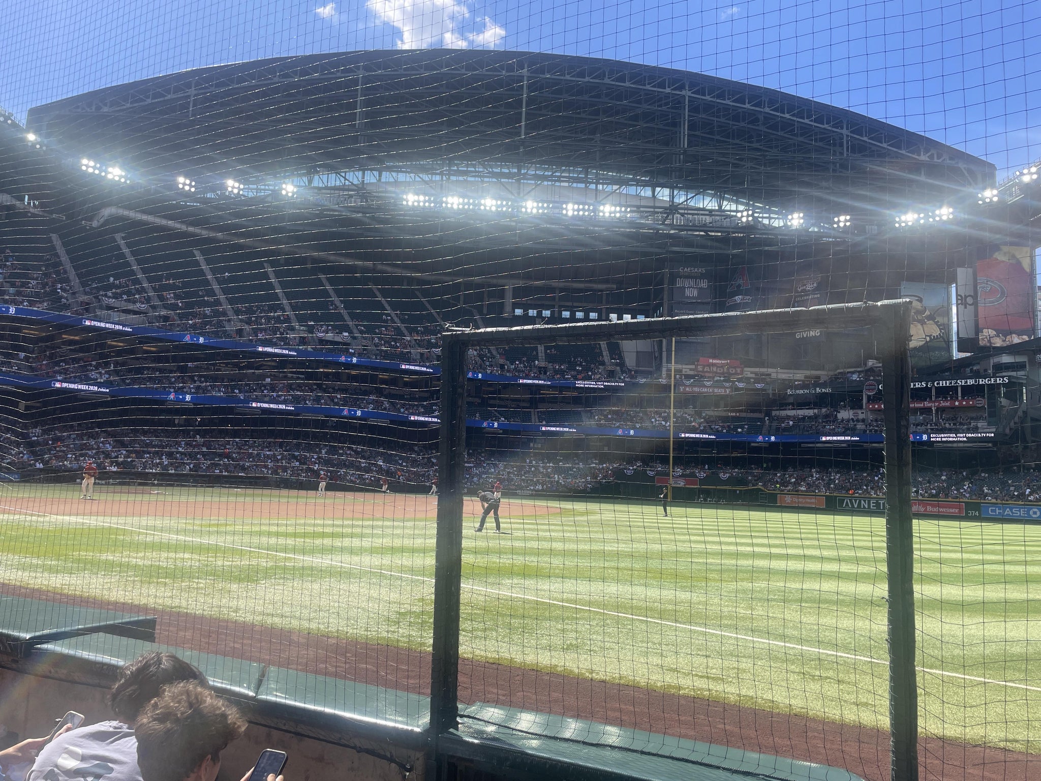 Real Fan View taken from Section 111 at Chase Field by Tim B