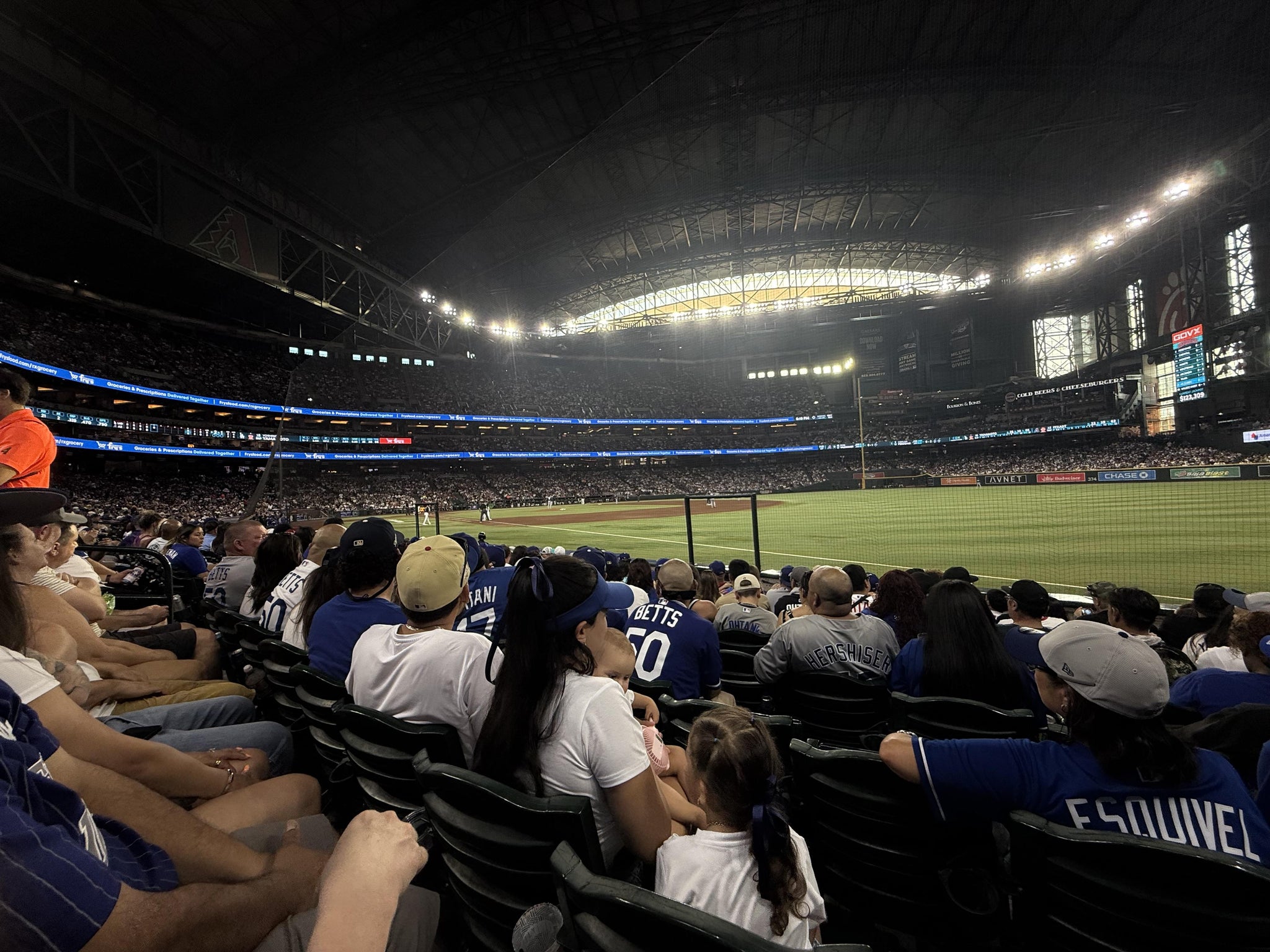Real Fan View taken from Section 111 at Chase Field by Anonymous User