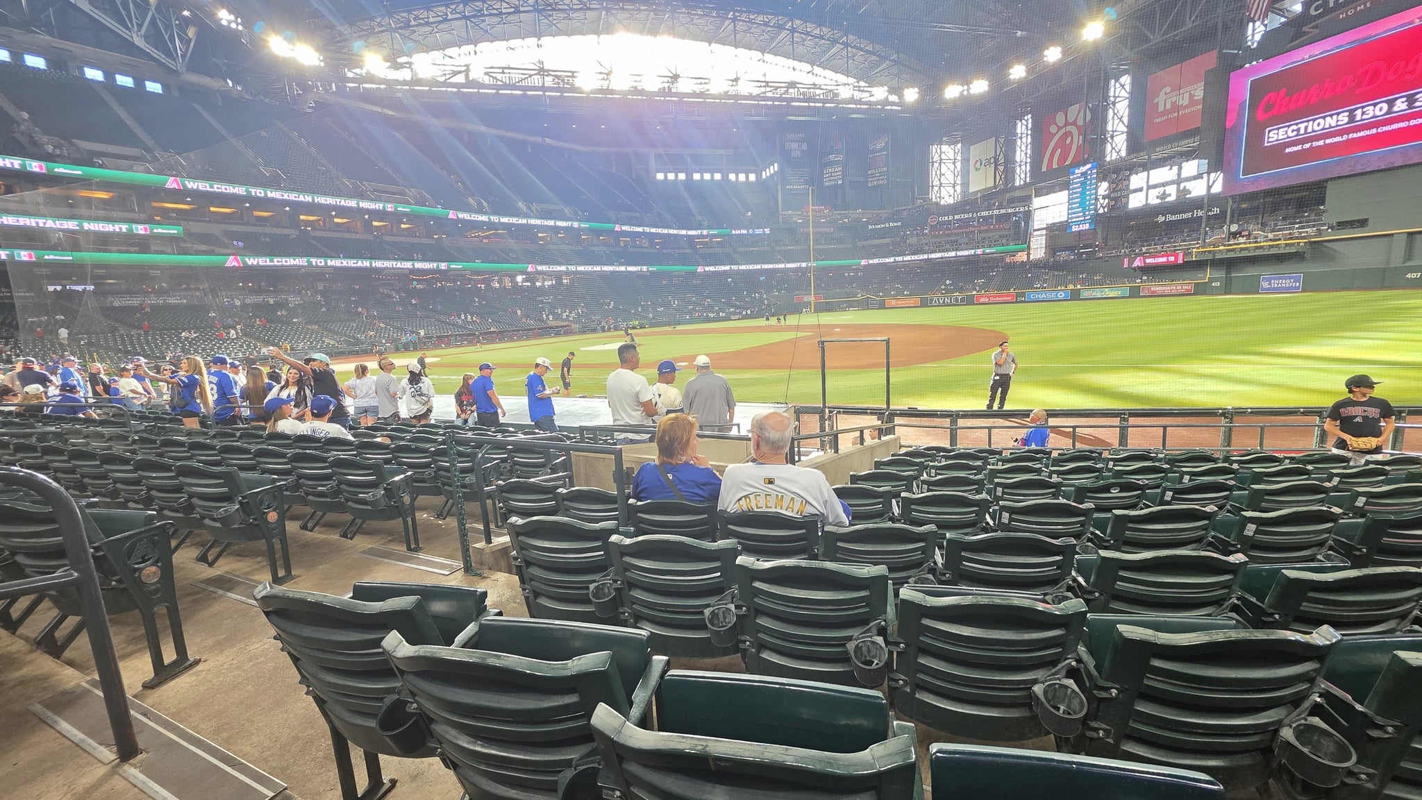 Real Fan View taken from Section 114 at Chase Field by Brandon M
