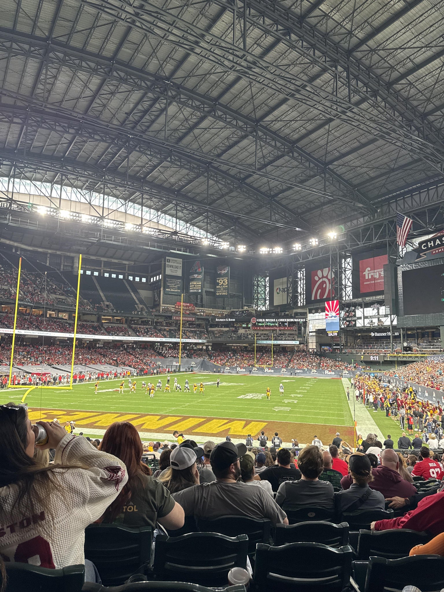Real Fan View taken from Section 114 at Chase Field by April R