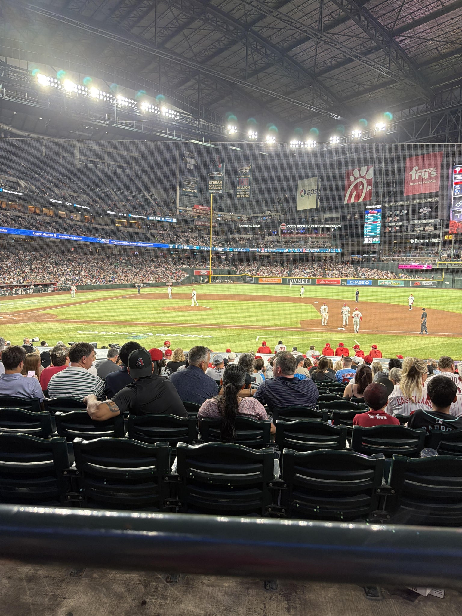 Real Fan View taken from Section 116 at Chase Field by Susan F