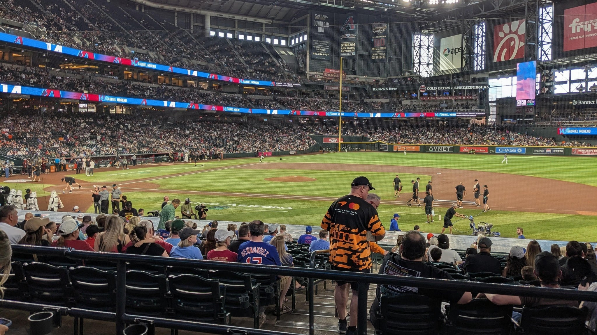 Real Fan View taken from Section 116 at Chase Field by Anonymous User