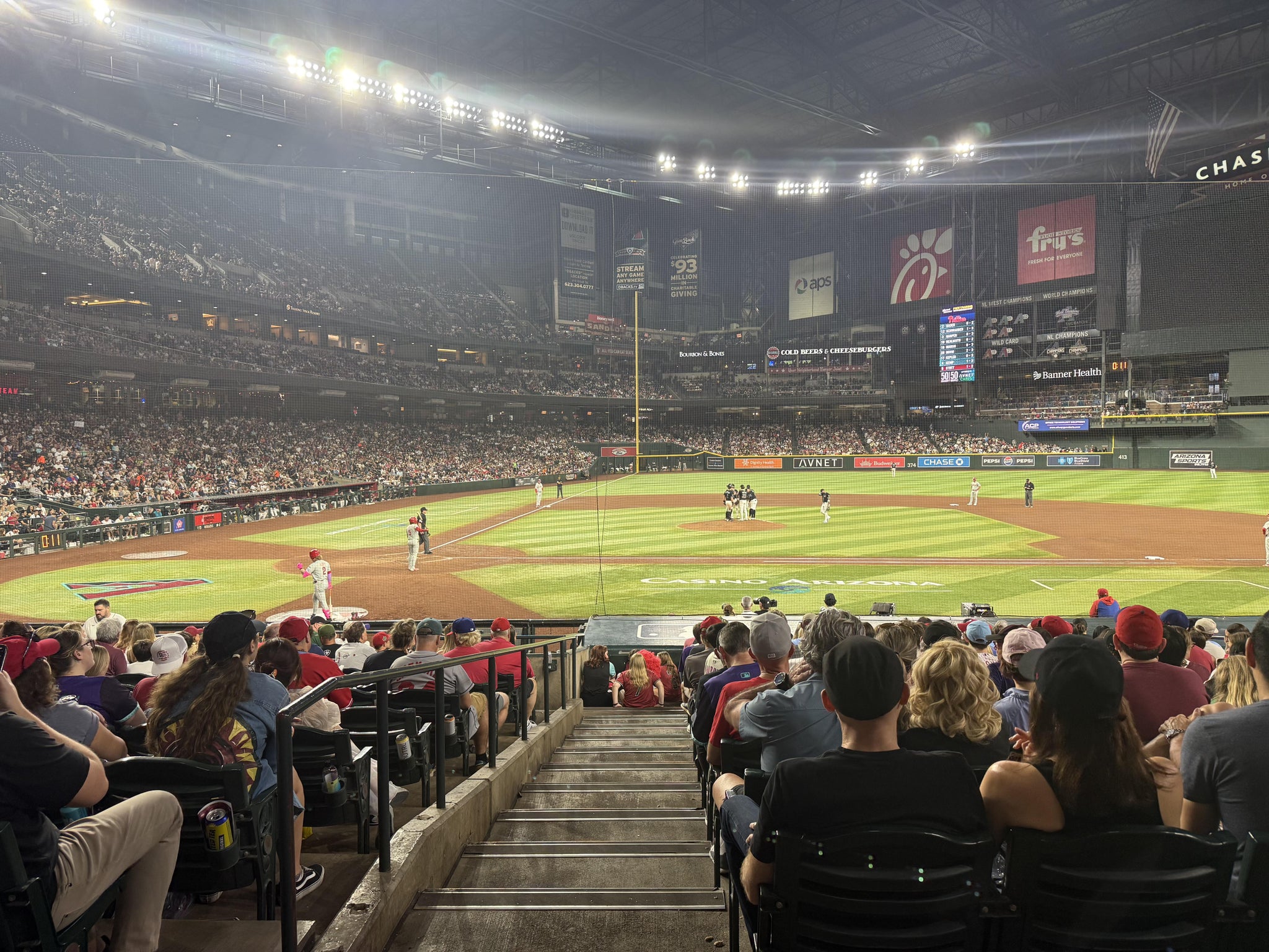 Real Fan View taken from Section 117 at Chase Field by Benjamin G