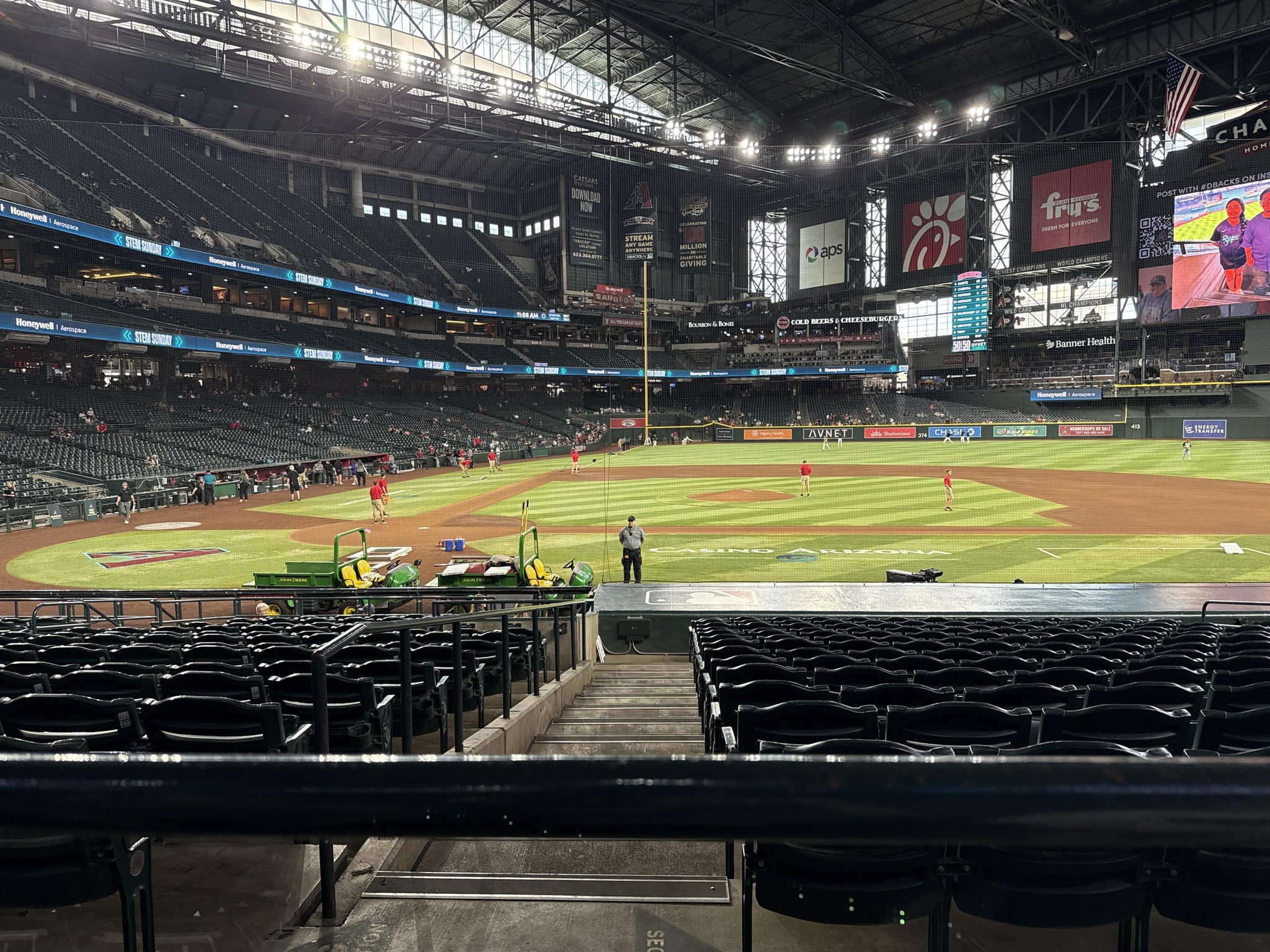 Real Fan View taken from Section 117 at Chase Field by Samantha B
