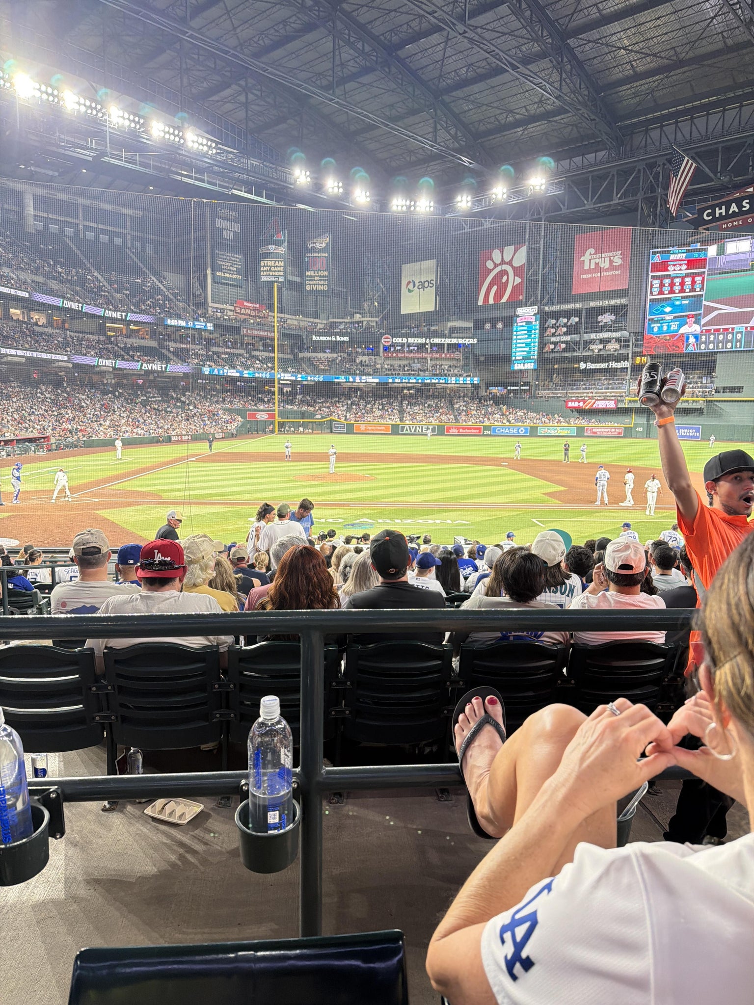 Real Fan View taken from Section 117 at Chase Field by Patty M