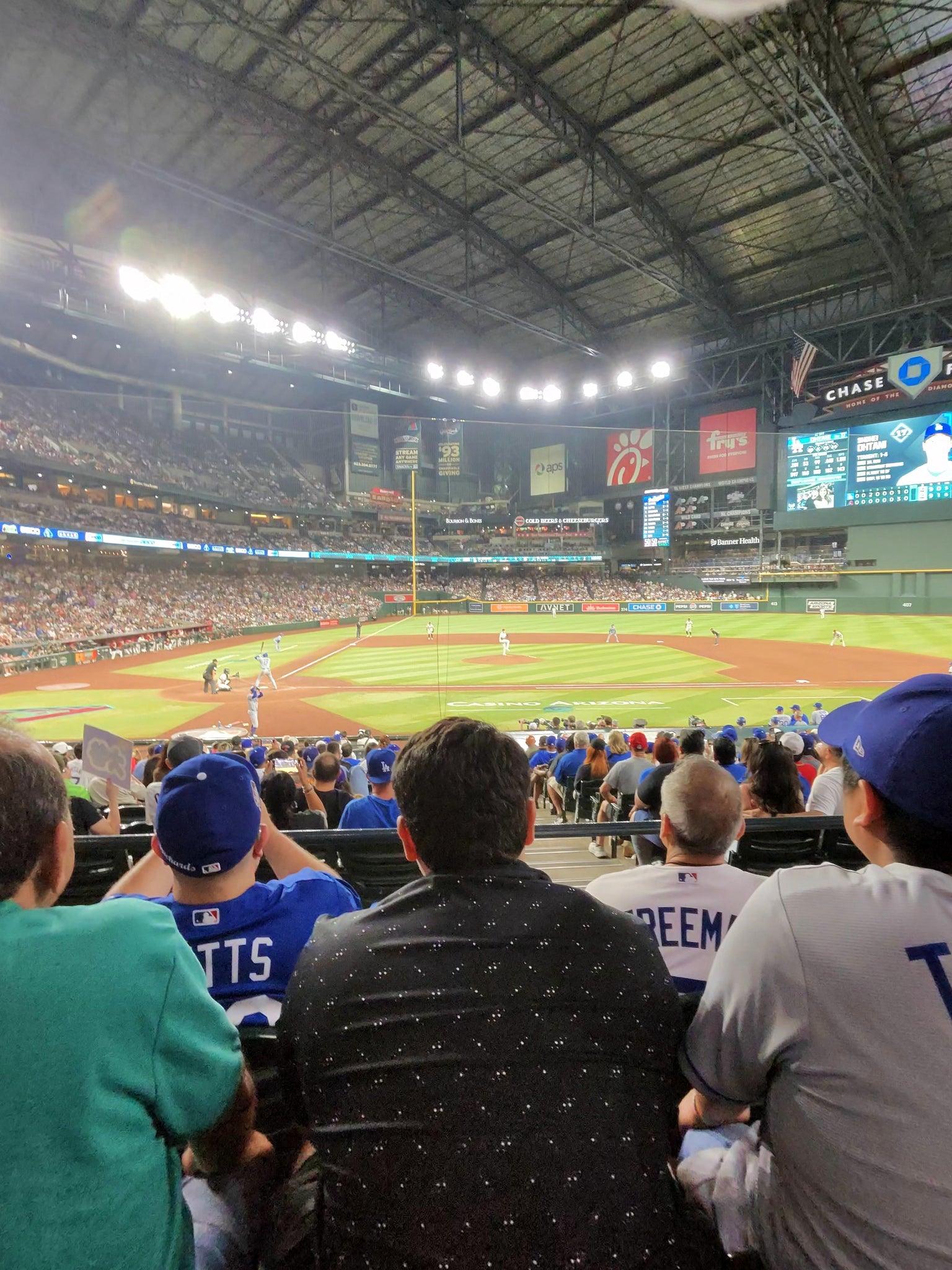 Real Fan View taken from Section 117 at Chase Field by Anwar A