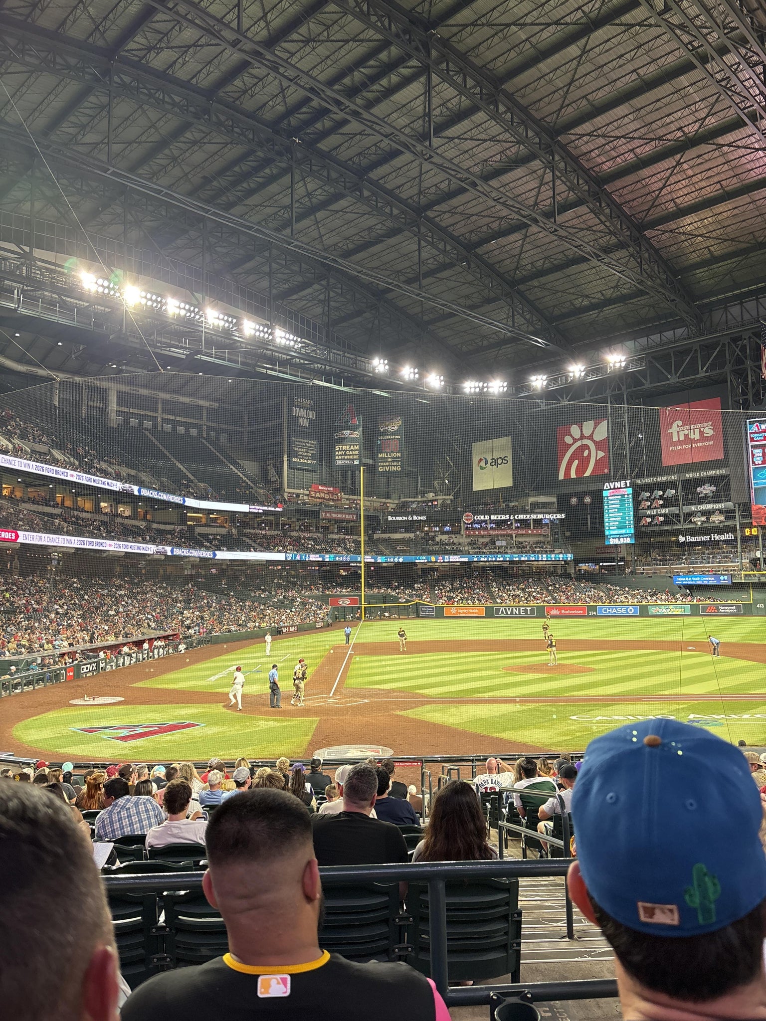 Real Fan View taken from Section 118 at Chase Field by Alejandro H