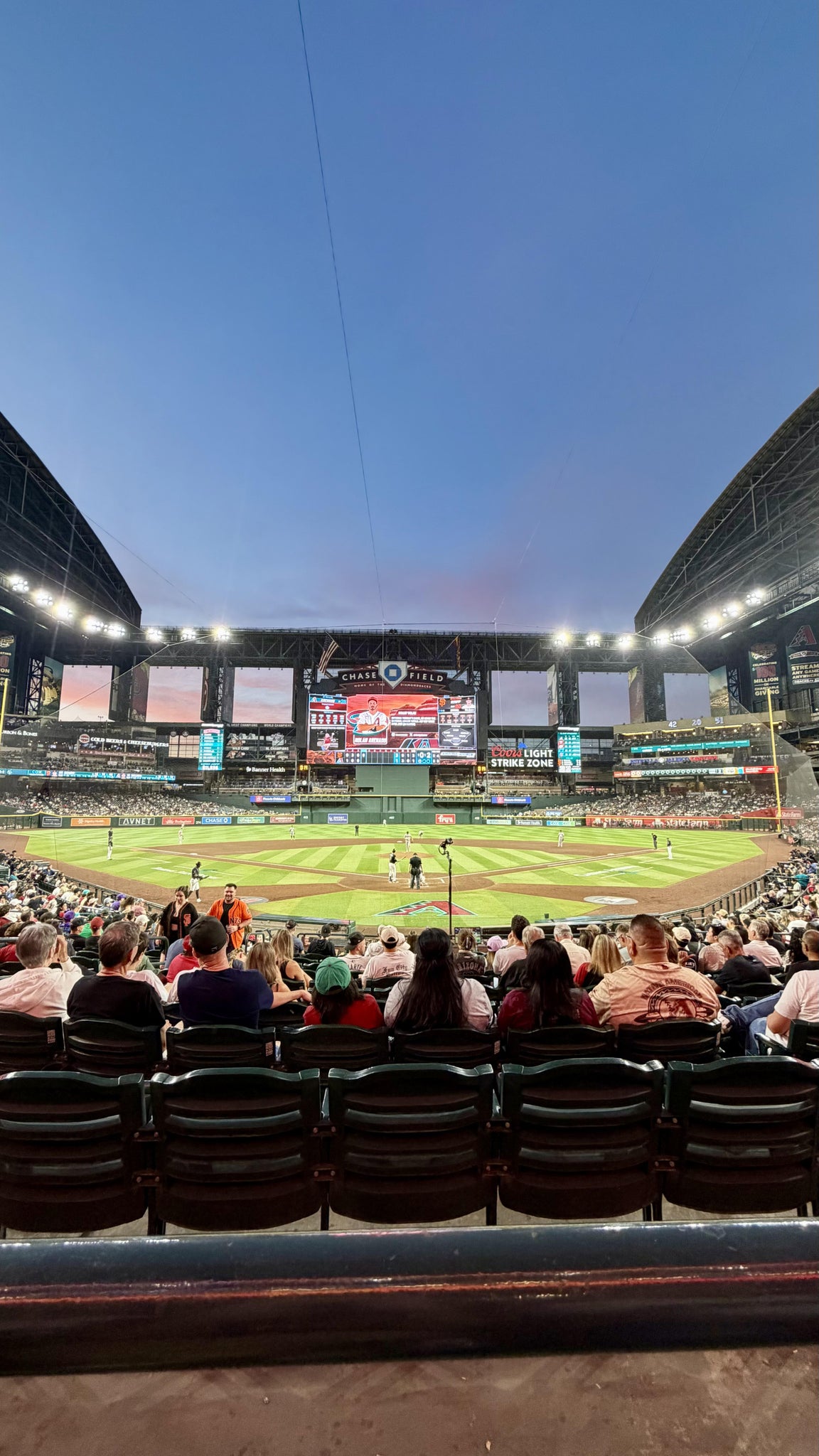 Real Fan View taken from Section 122 at Chase Field by Alexis M