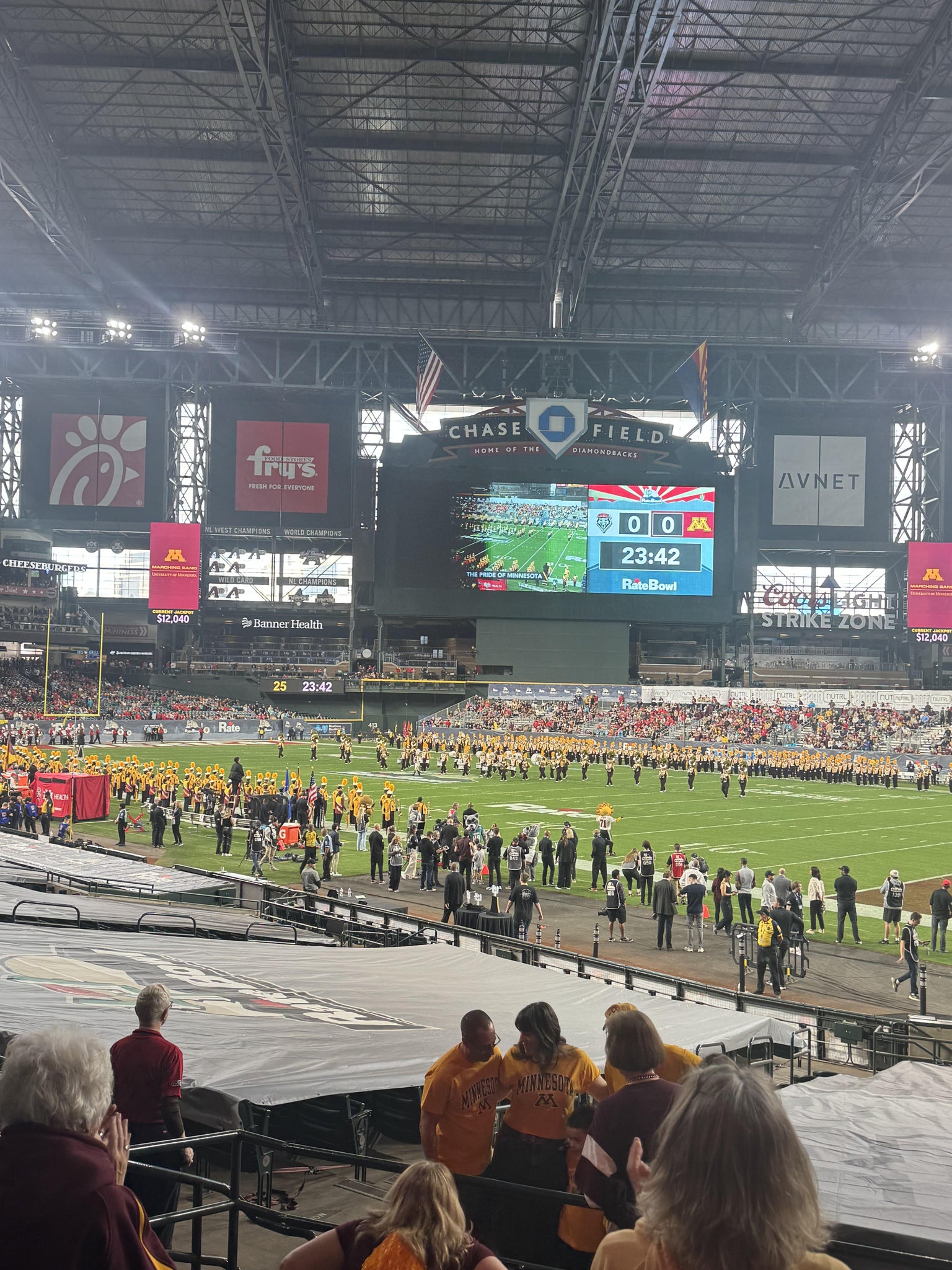 Real Fan View taken from Section 124 at Chase Field by Anonymous User