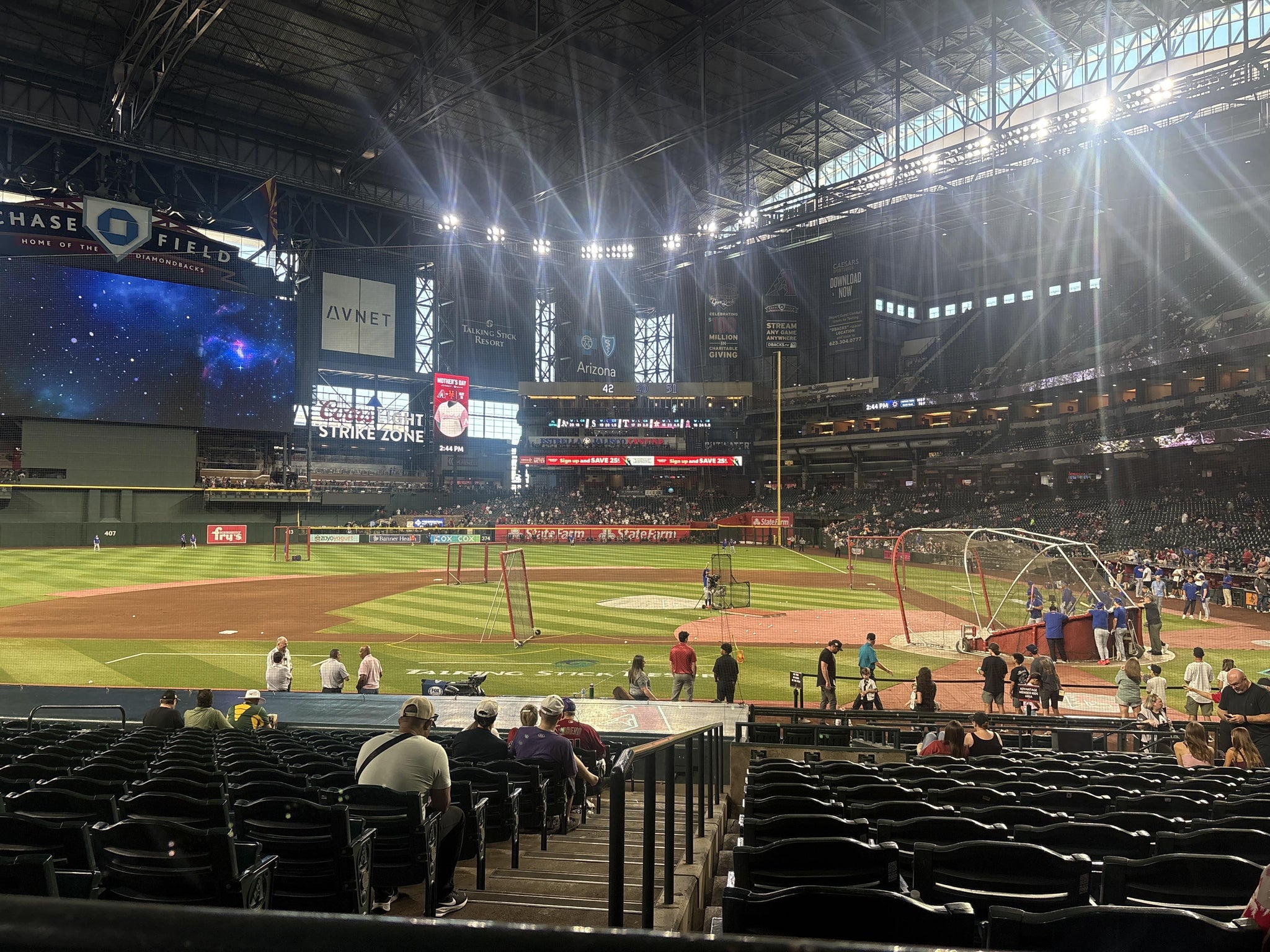 Real Fan View taken from Section 126 at Chase Field by Sarah E