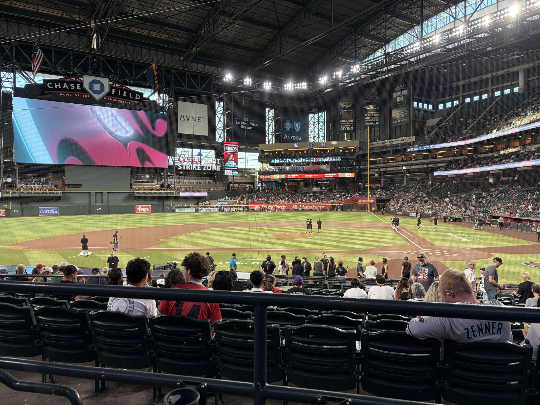 Real Fan View taken from Section 126 at Chase Field by Darrin E