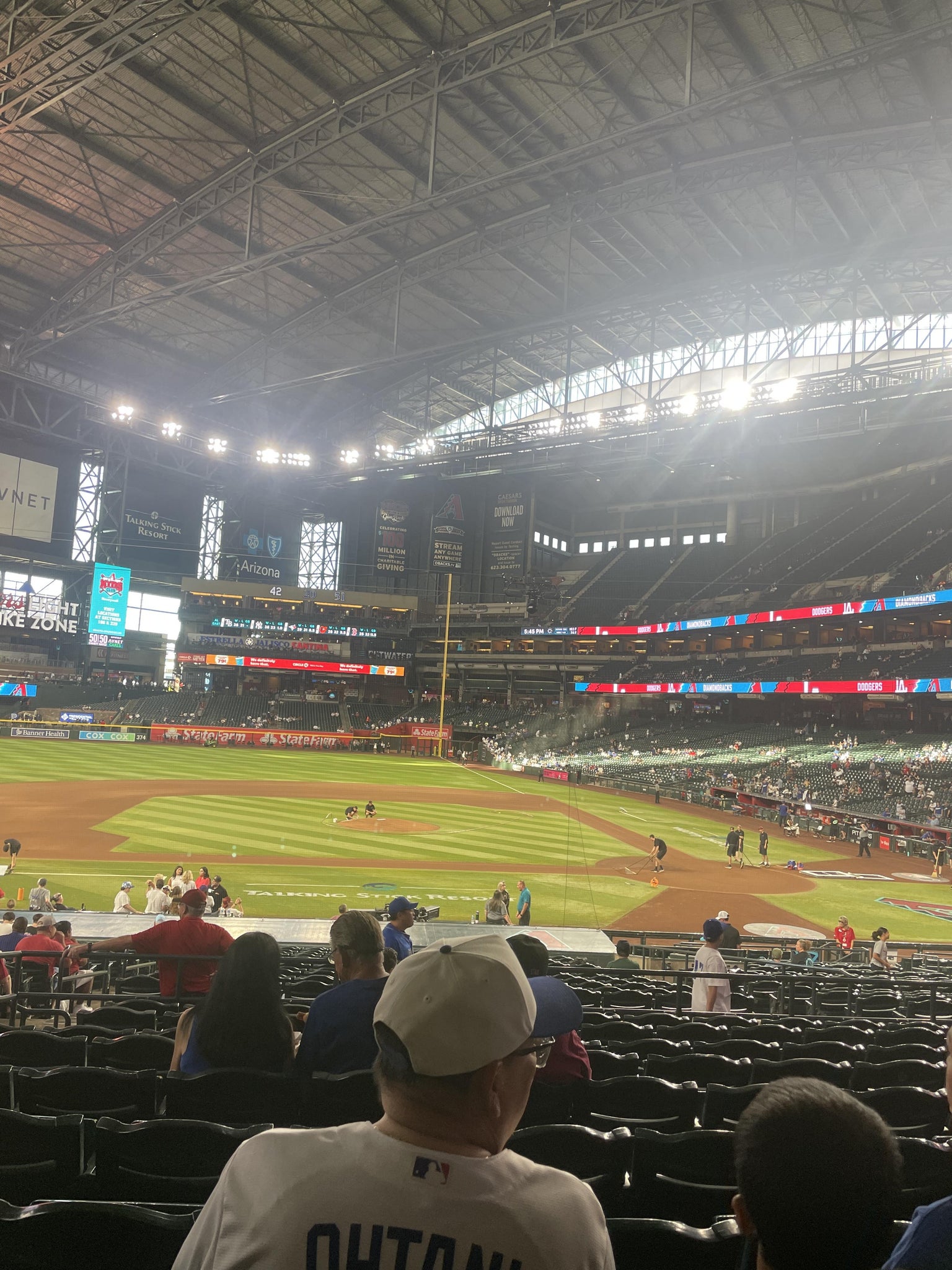 Real Fan View taken from Section 127 at Chase Field by Larry W