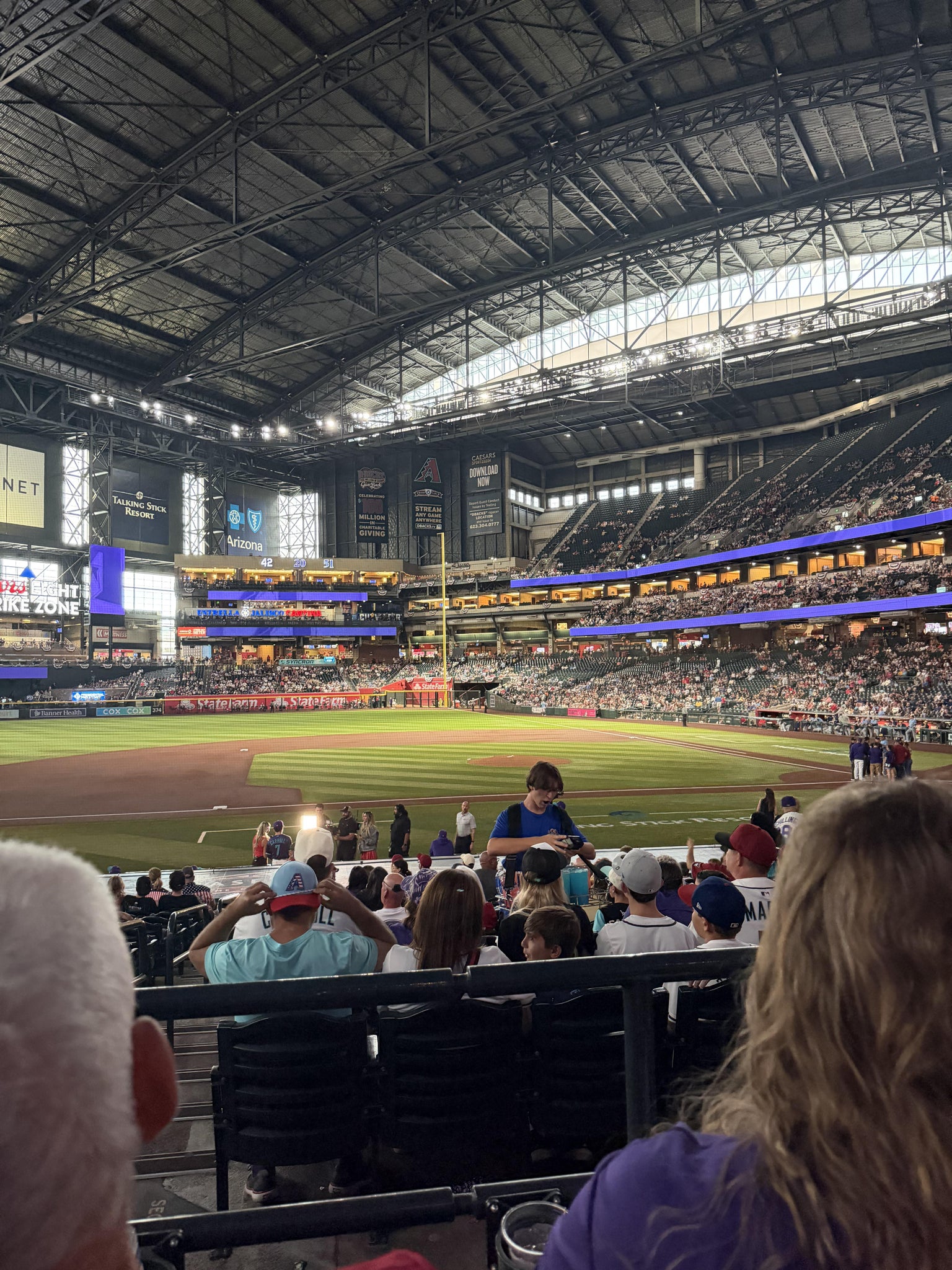 Real Fan View taken from Section 128 at Chase Field by Sean M