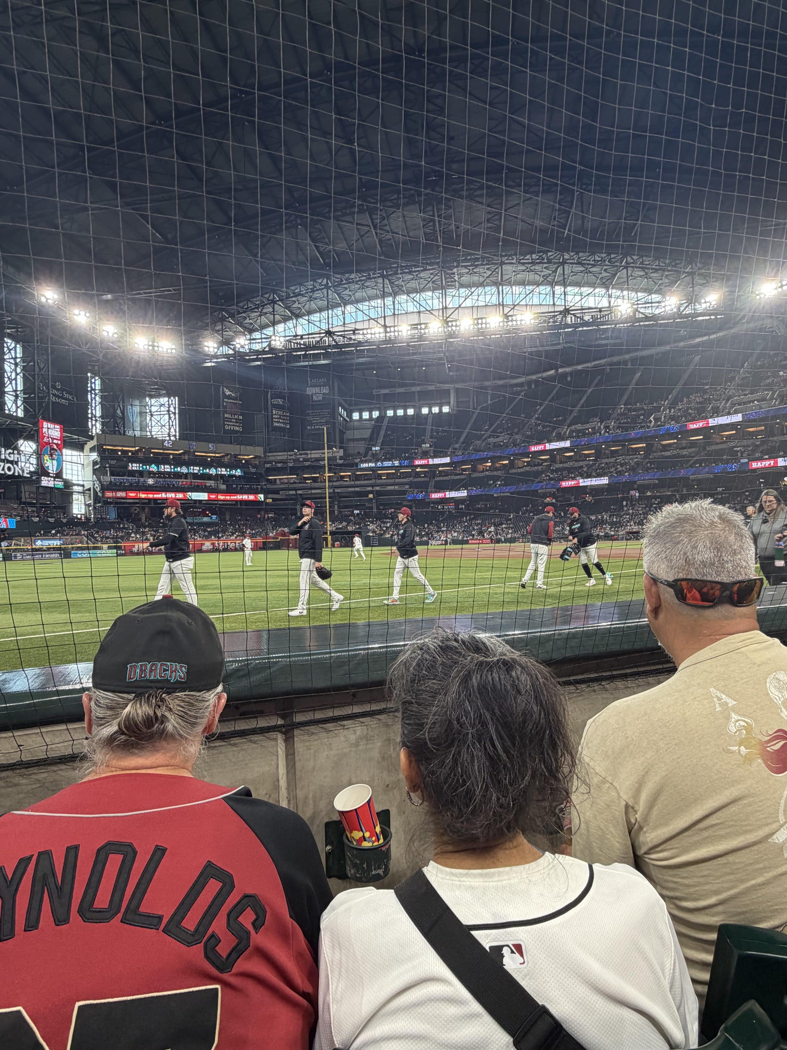 Real Fan View taken from Section 132 at Chase Field by Marissa C