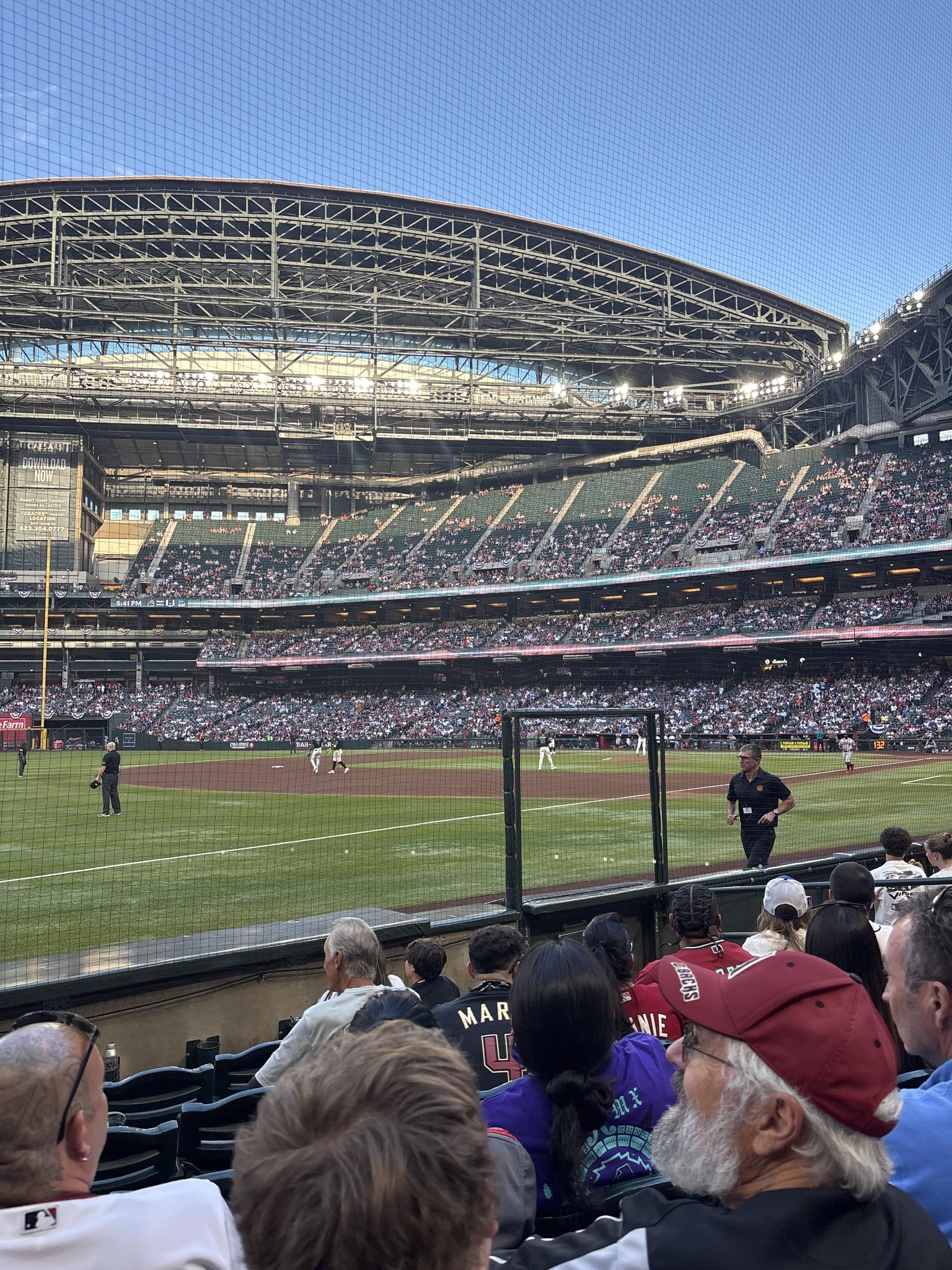 Real Fan View taken from Section 132 at Chase Field by Kylie R