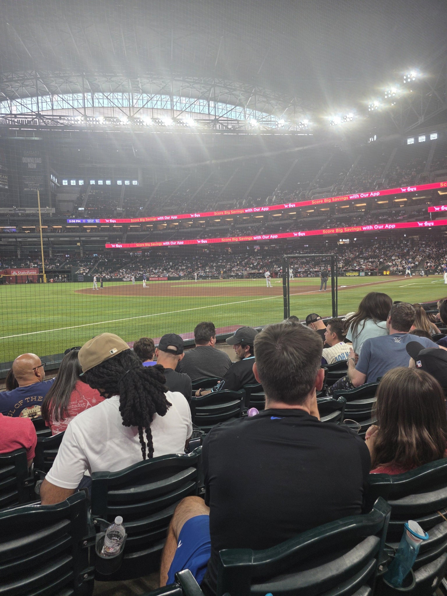 Real Fan View taken from Section 132 at Chase Field by Larry T