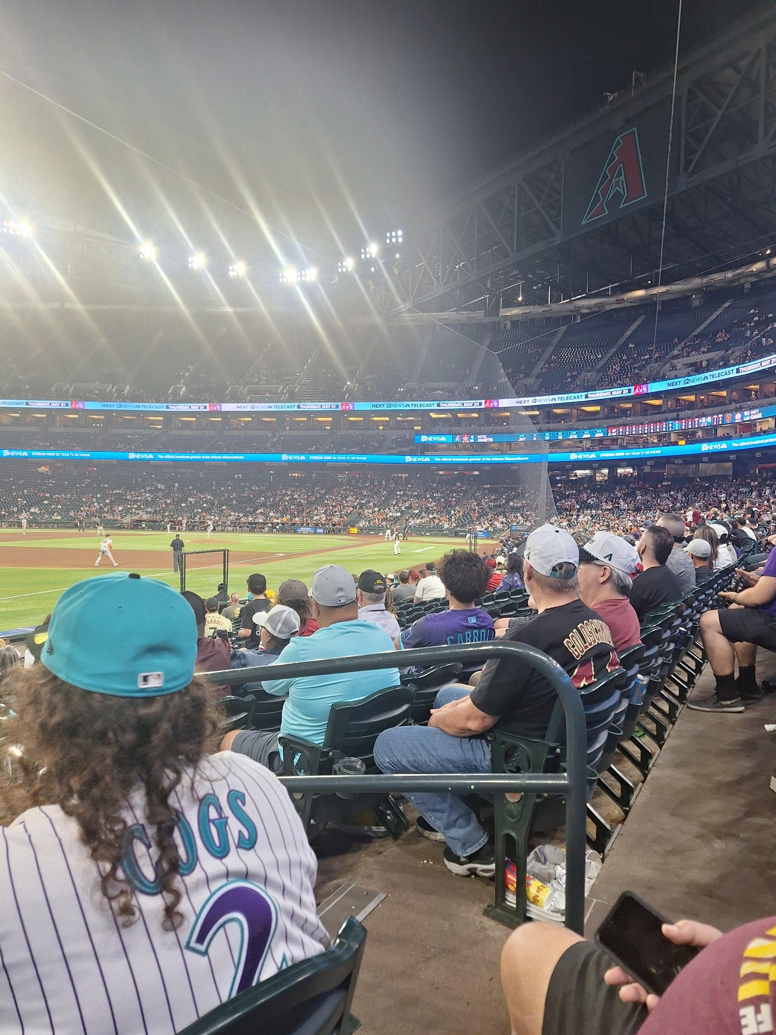 Real Fan View taken from Section 133 at Chase Field by Jay M