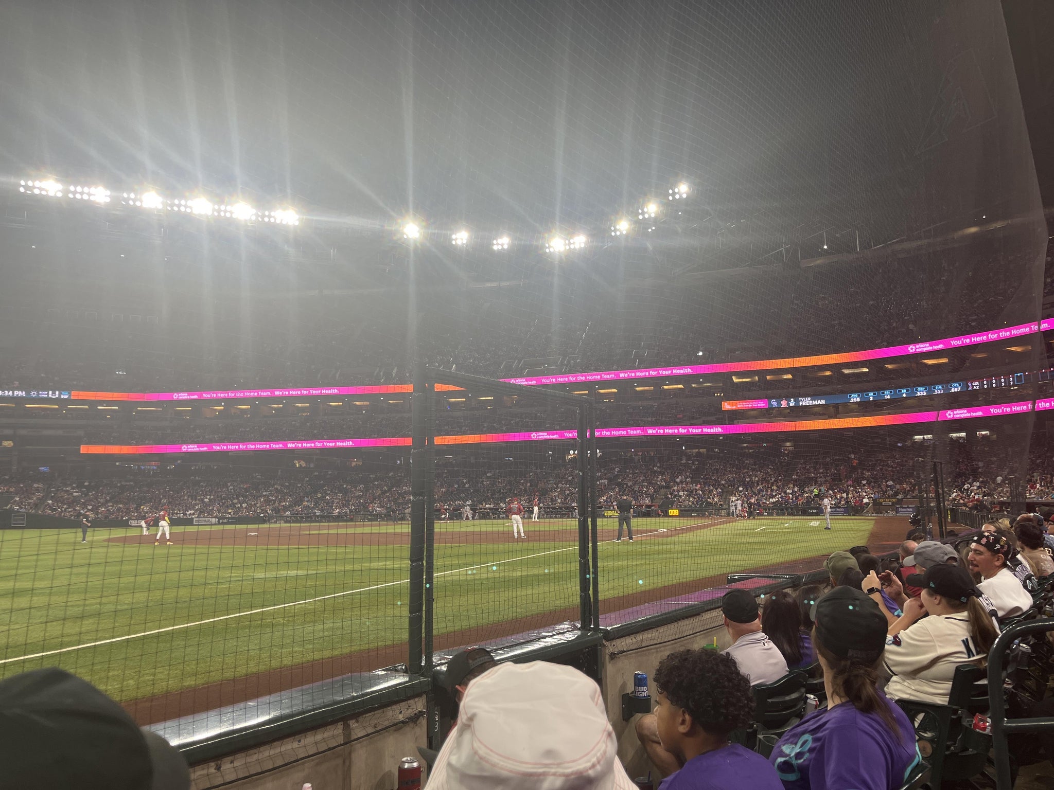 Real Fan View taken from Section 133 at Chase Field by Jonah V