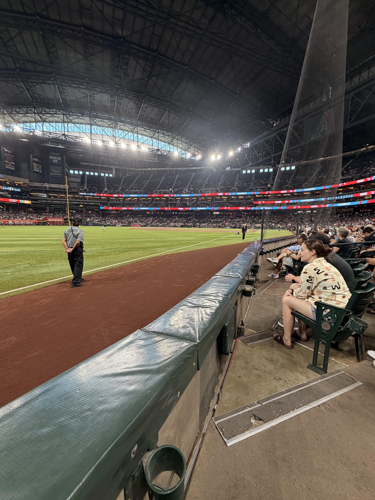 Real Fan View taken from Section 135 at Chase Field by Chad C