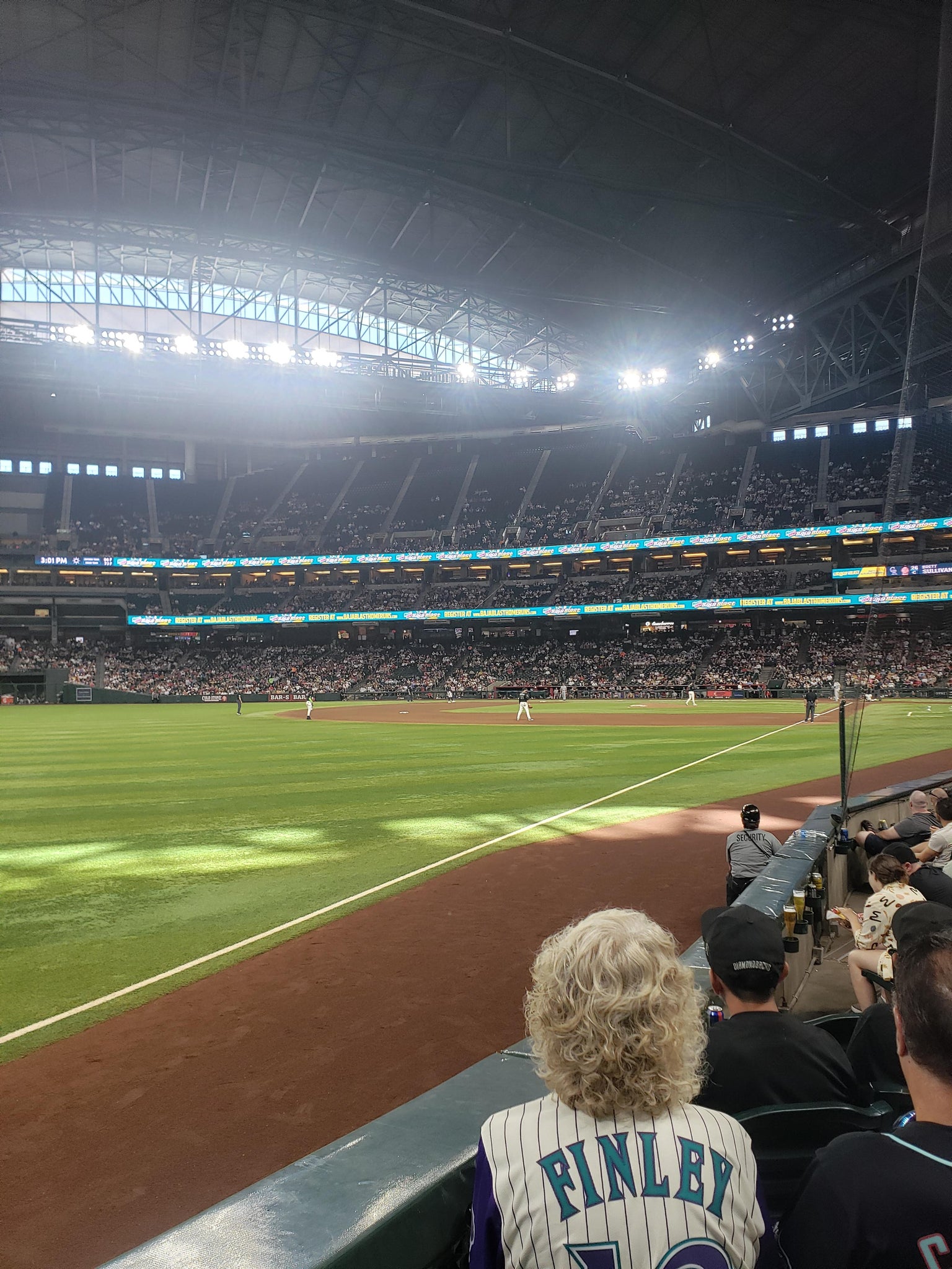 Real Fan View taken from Section 135 at Chase Field by Tony R