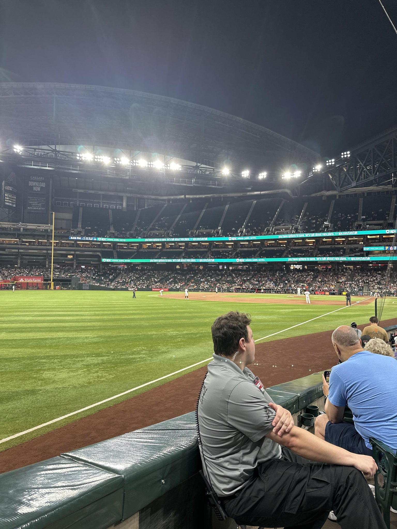 Real Fan View taken from Section 136 at Chase Field by Ezequiel P