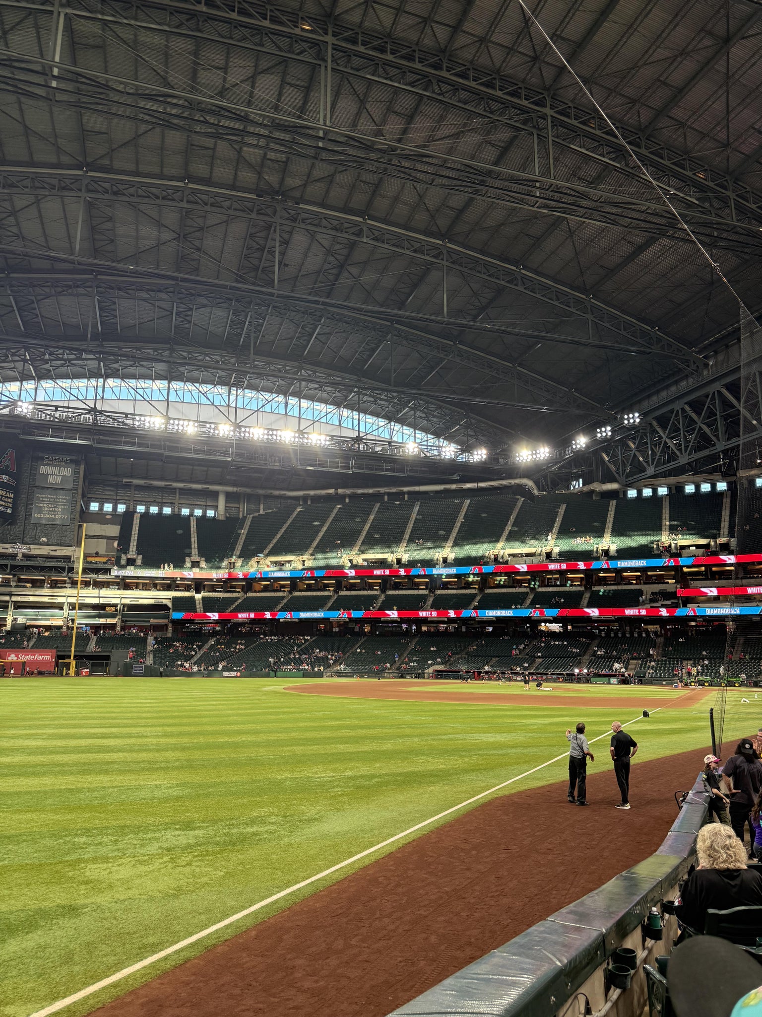 Real Fan View taken from Section 136 at Chase Field by Kelby P