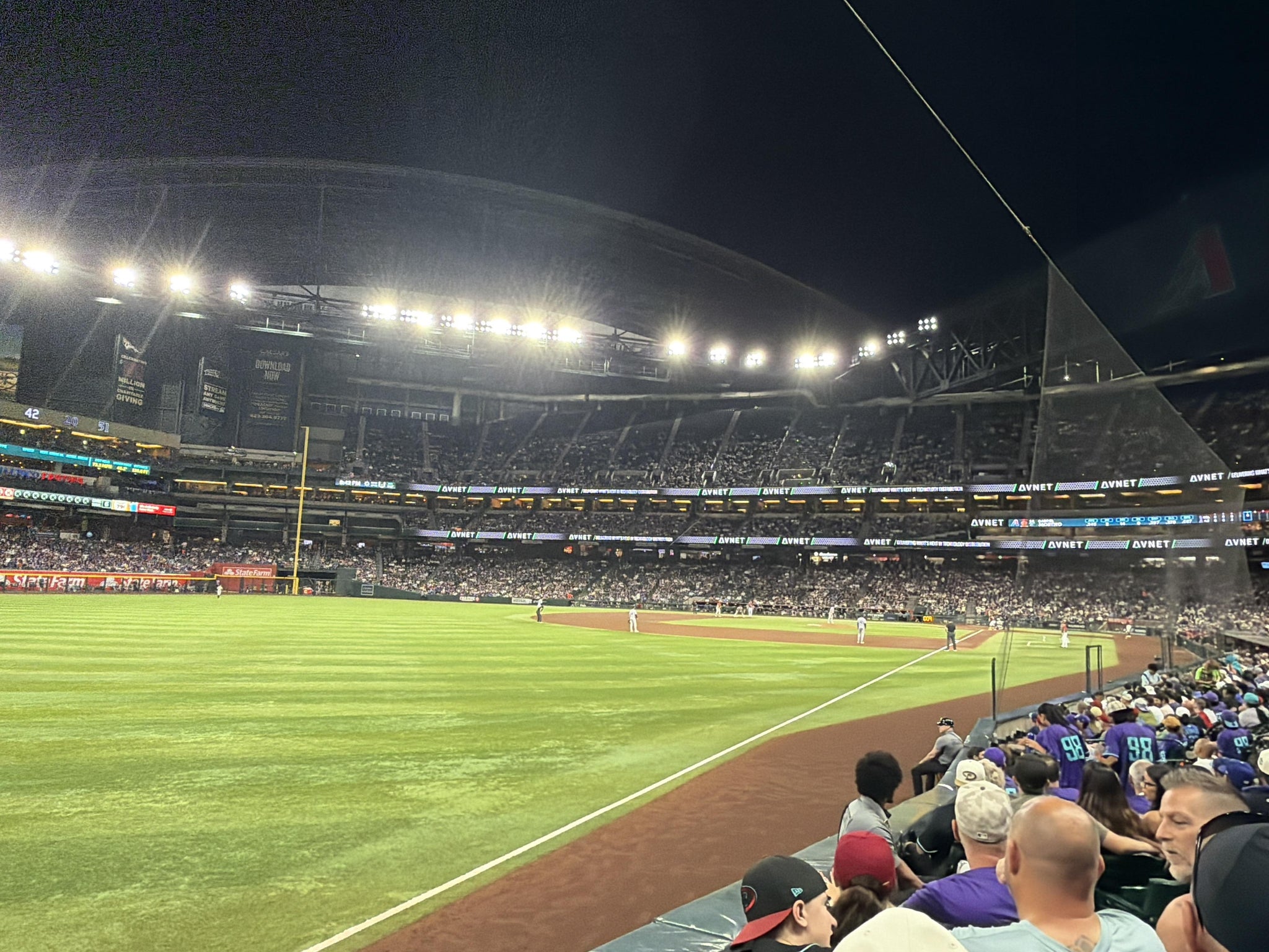 Real Fan View taken from Section 136 at Chase Field by Armando E