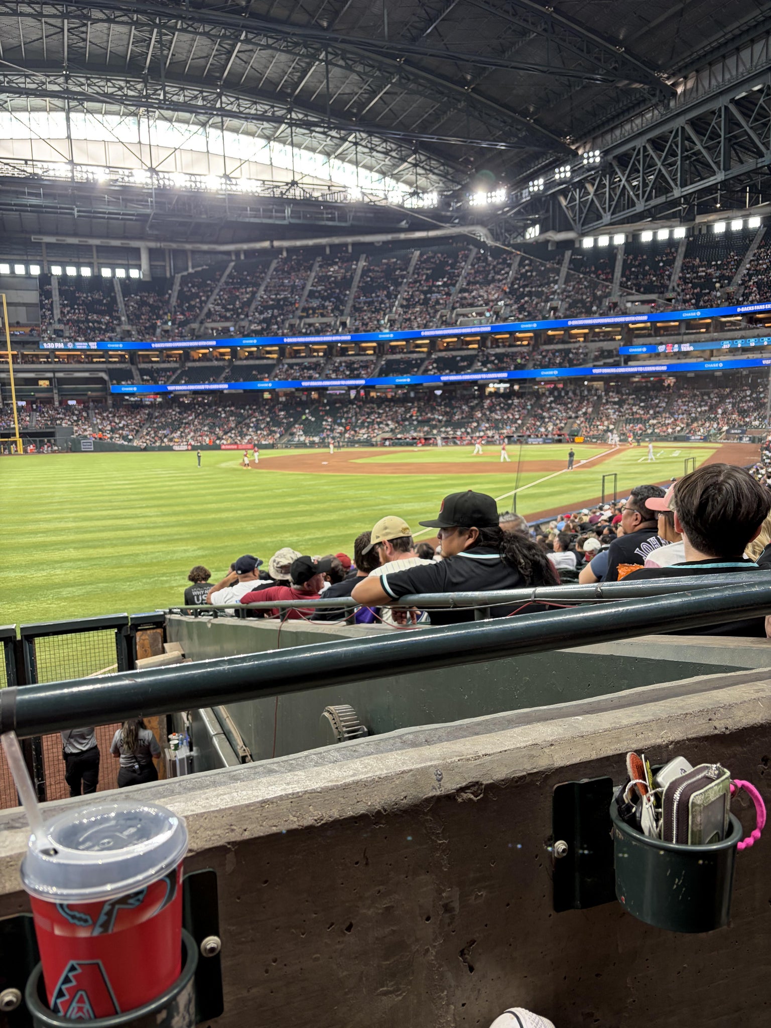Real Fan View taken from Section 136 at Chase Field by Evelyn H