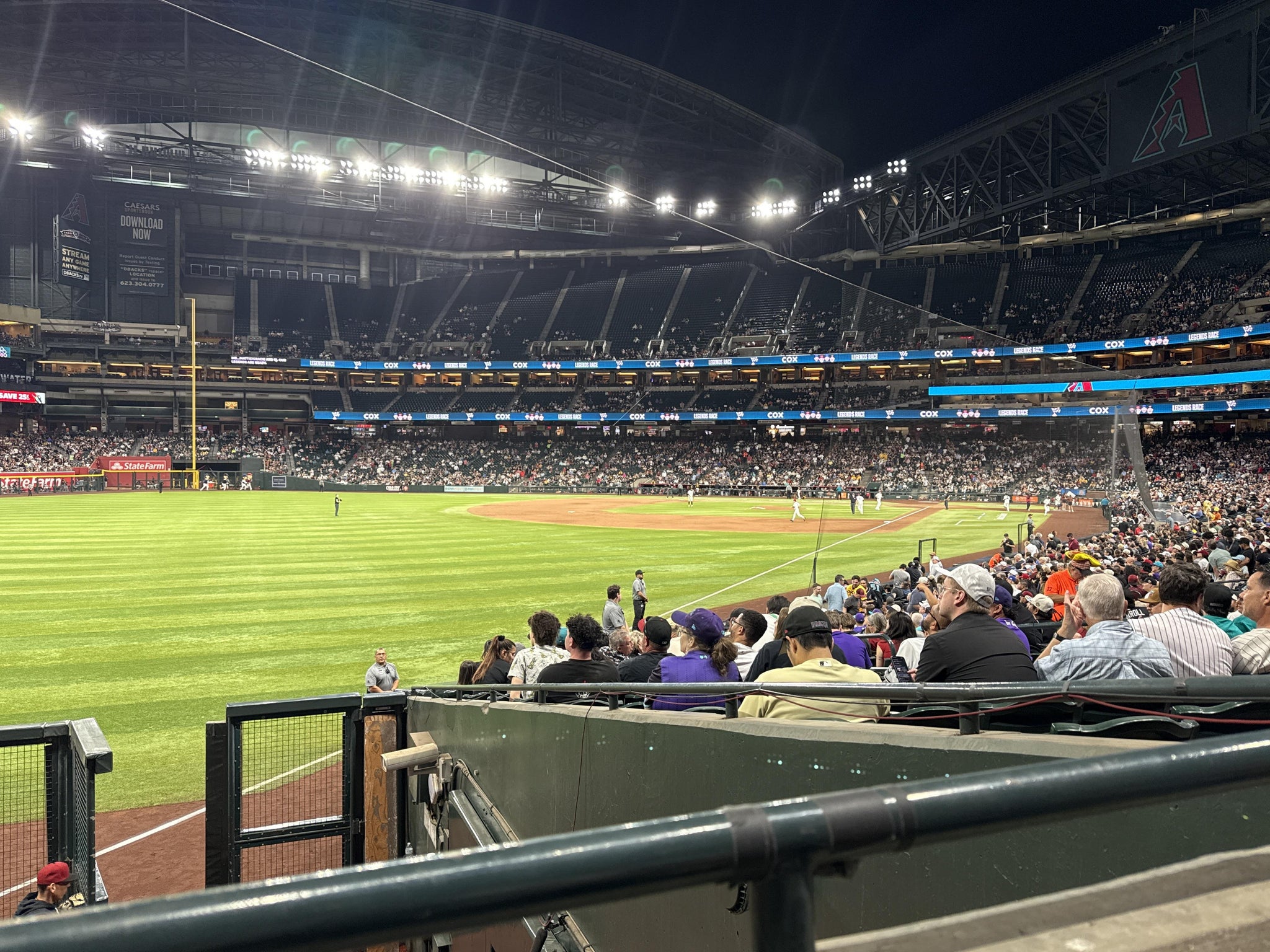Real Fan View taken from Section 136 at Chase Field by Melvin F