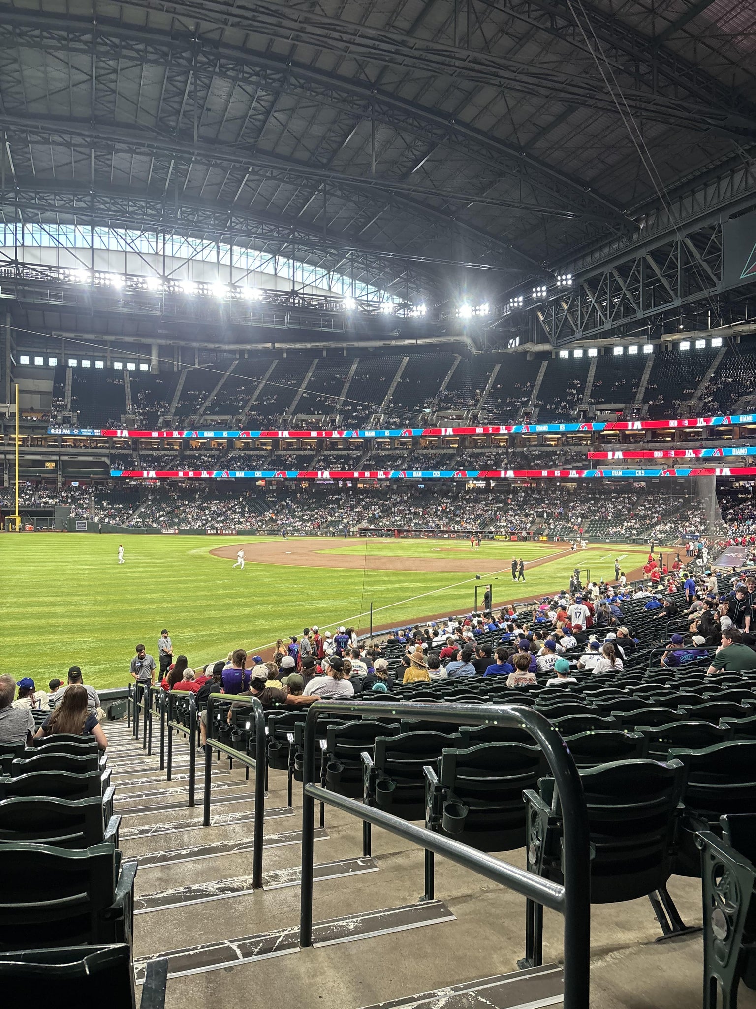 Real Fan View taken from Section 136 at Chase Field by Justin P