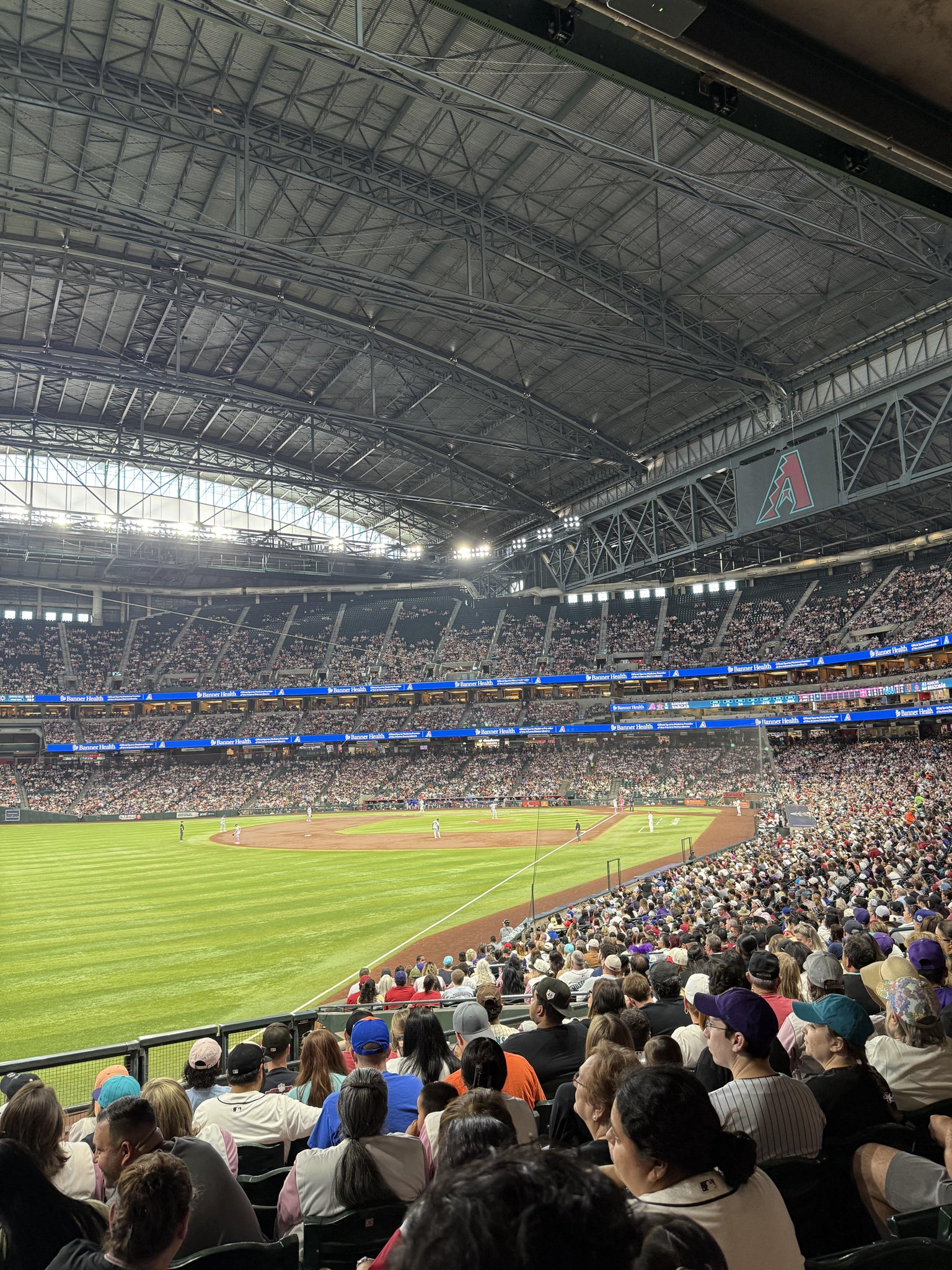 Real Fan View taken from Section 136 at Chase Field by Abiel V