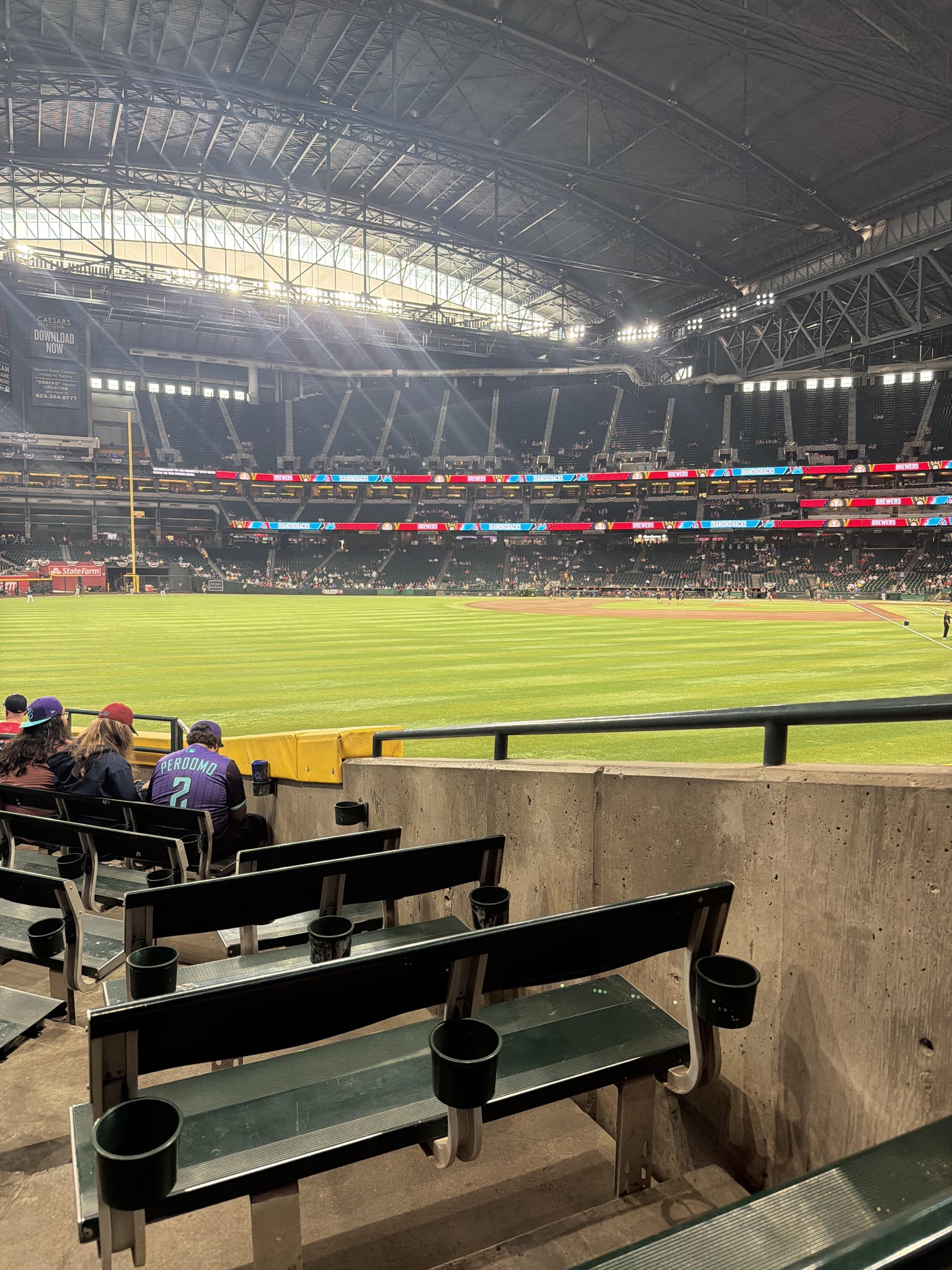 Real Fan View taken from Section 139 at Chase Field by Briella C