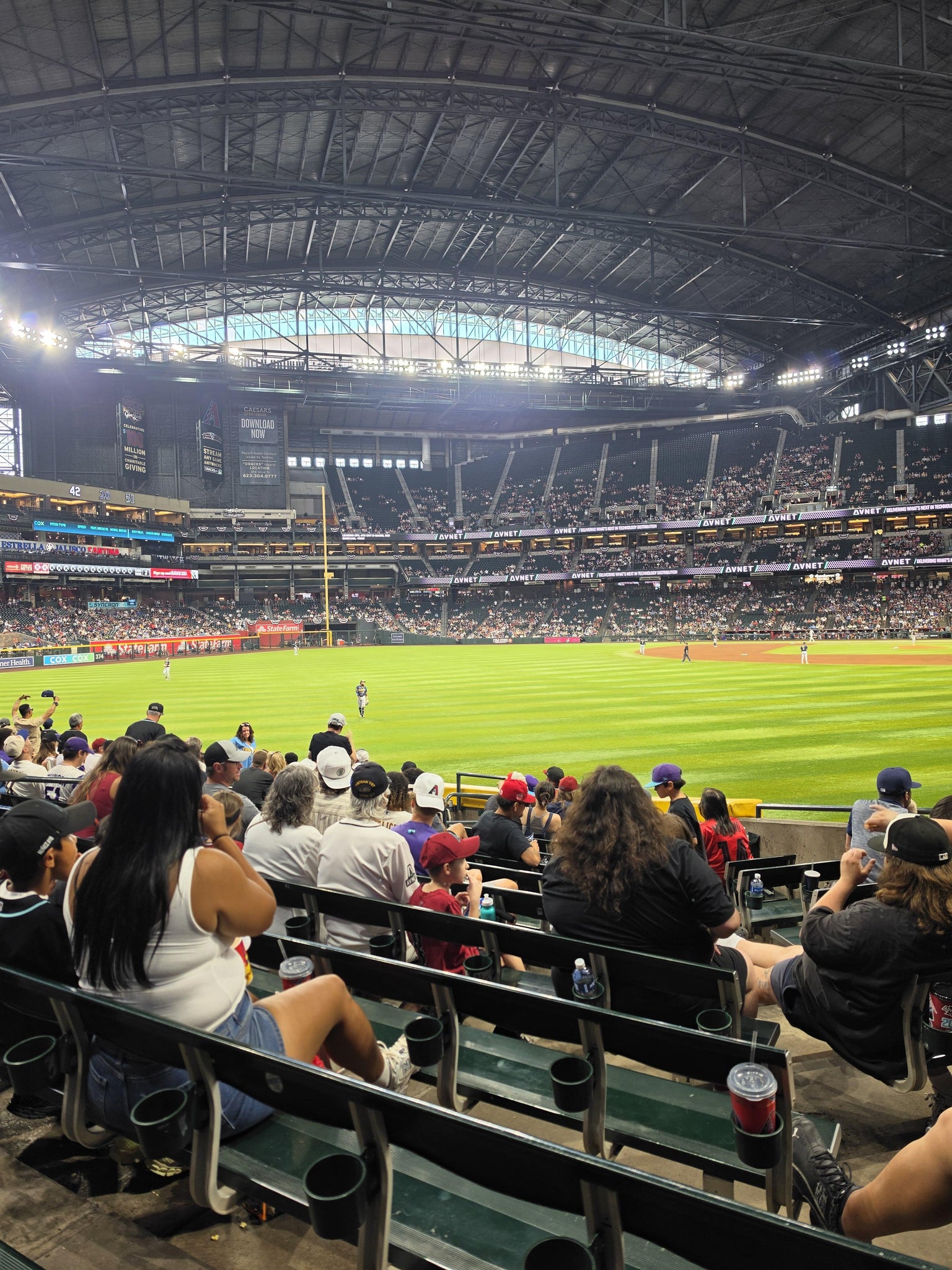 Real Fan View taken from Section 139 at Chase Field by Sara B